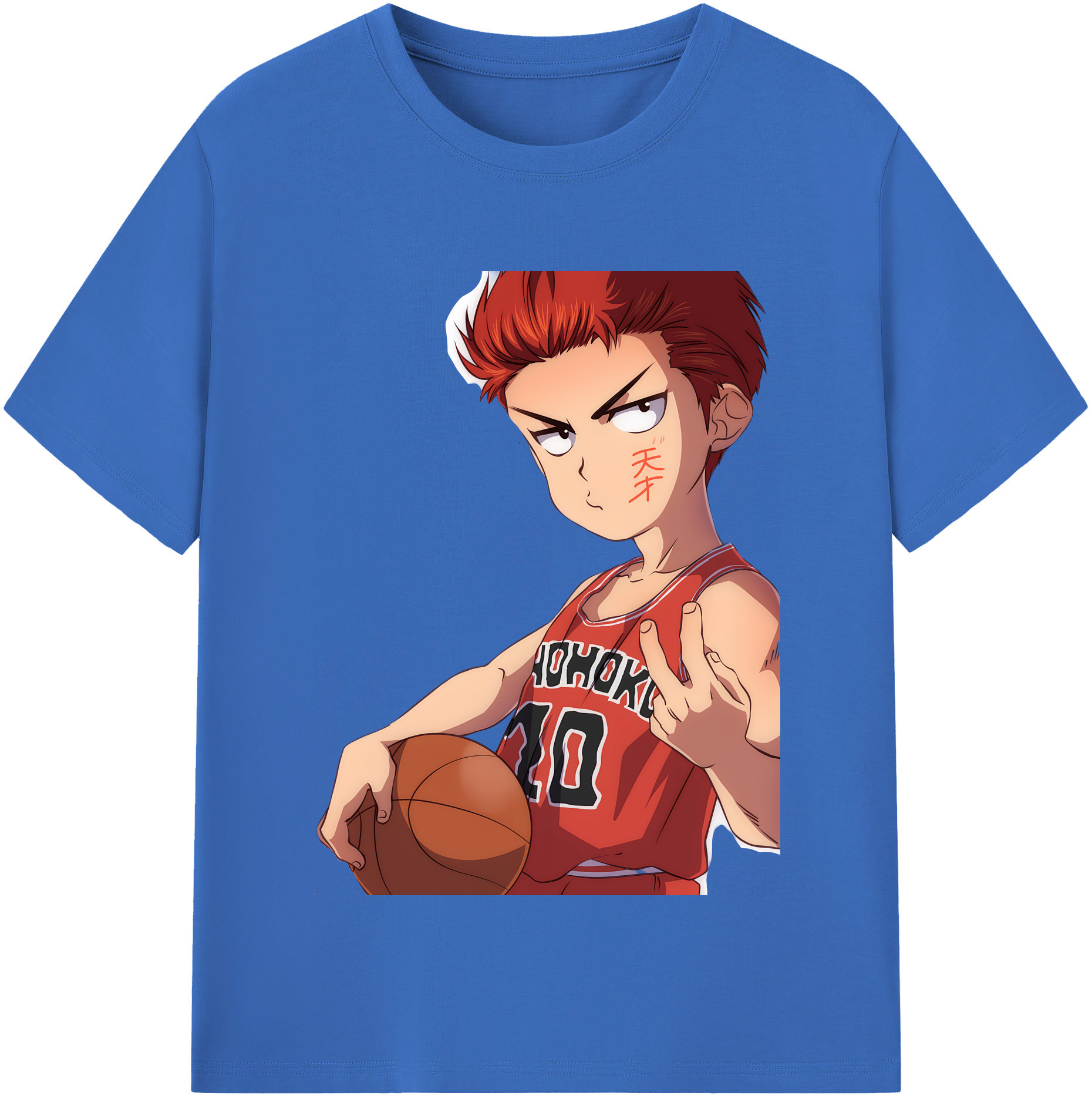 SLAM DUNK／スラムダンク 綿100％半袖Tシャツ（フロントプリント）