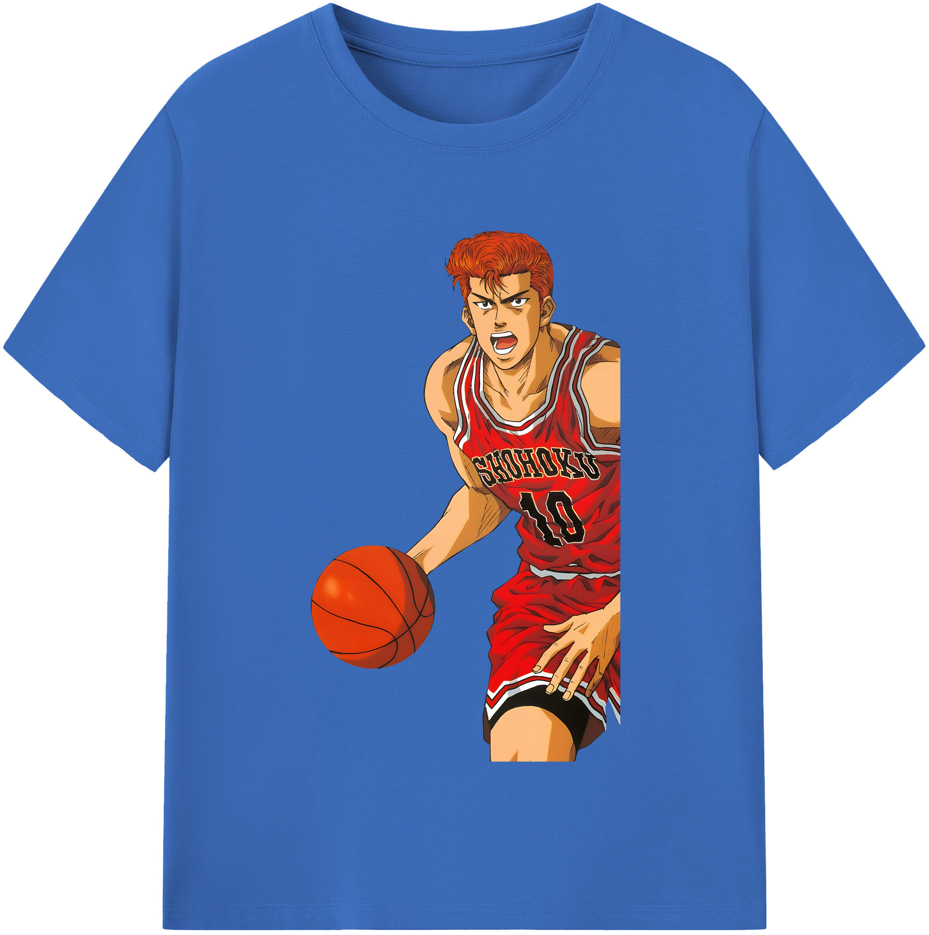 SLAM DUNK／スラムダンク 綿100％半袖Tシャツ（フロントプリント）