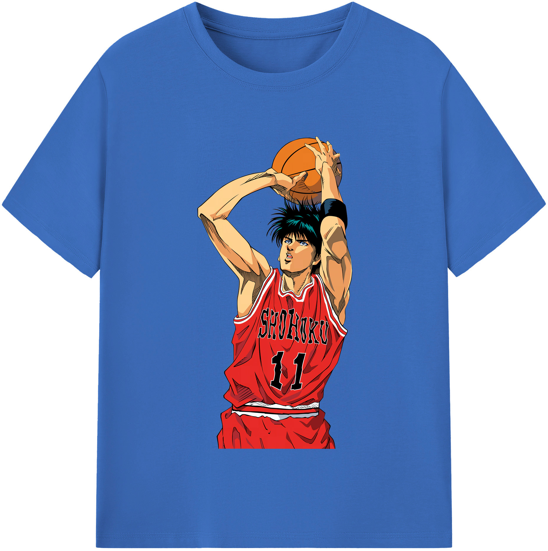 SLAM DUNK／スラムダンク 綿100％半袖Tシャツ（フロントプリント）