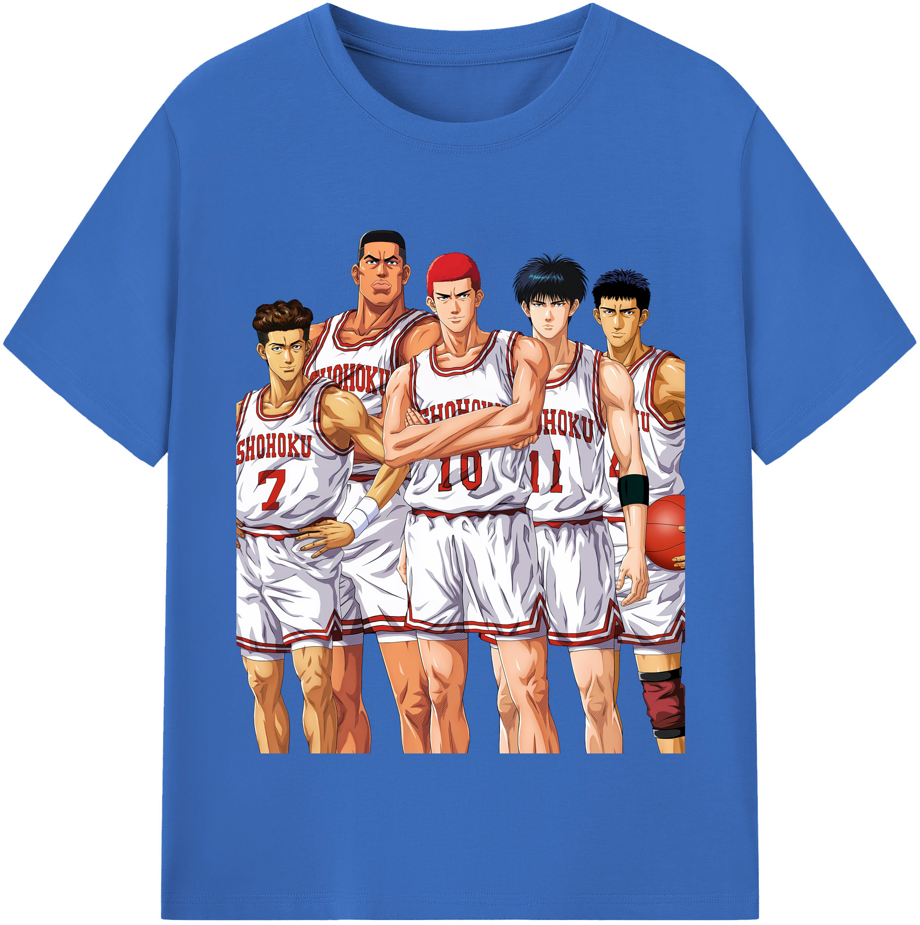 SLAM DUNK／スラムダンク 綿100％半袖Tシャツ（フロントプリント）