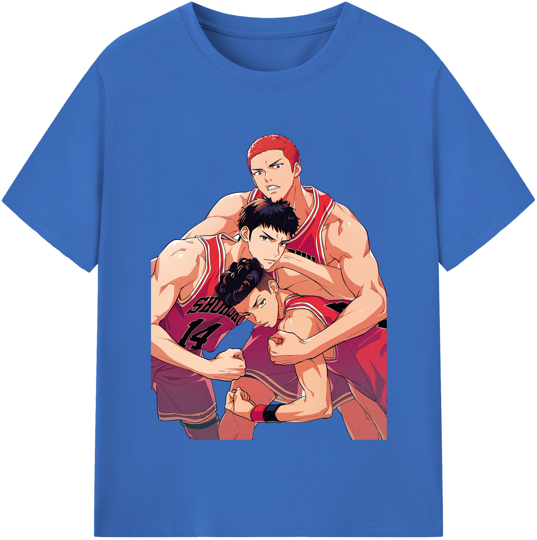 SLAM DUNK／スラムダンク 綿100％半袖Tシャツ（フロントプリント）