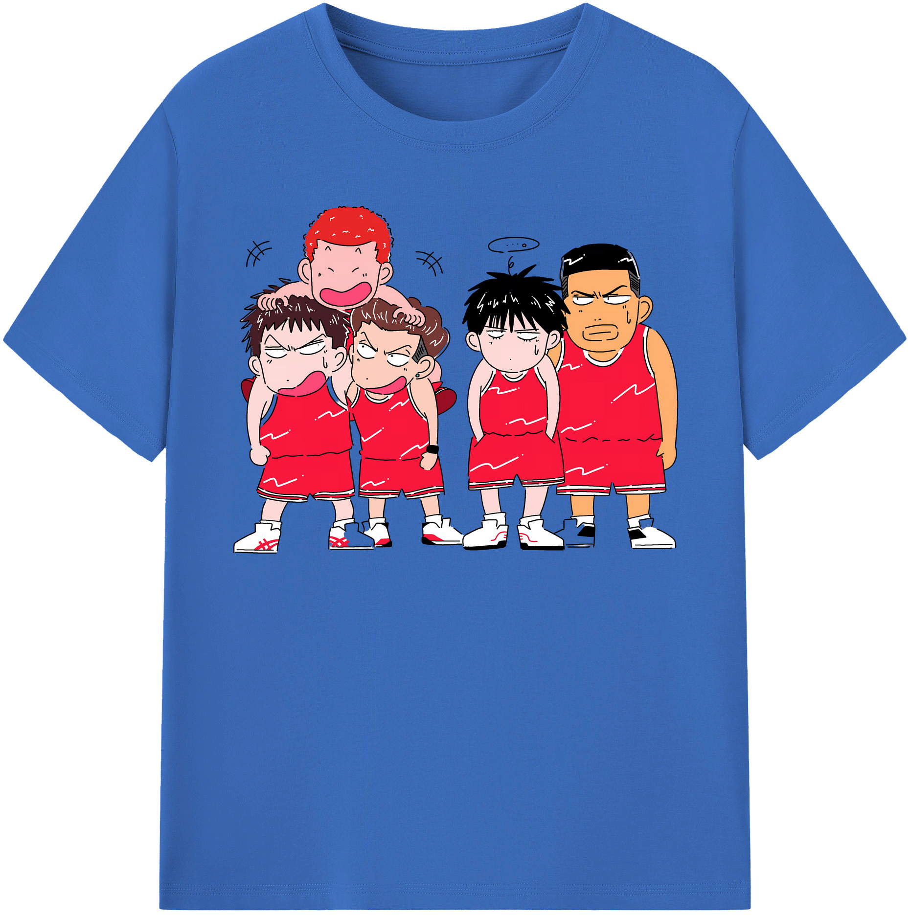 SLAM DUNK／スラムダンク 綿100％半袖Tシャツ（フロントプリント）