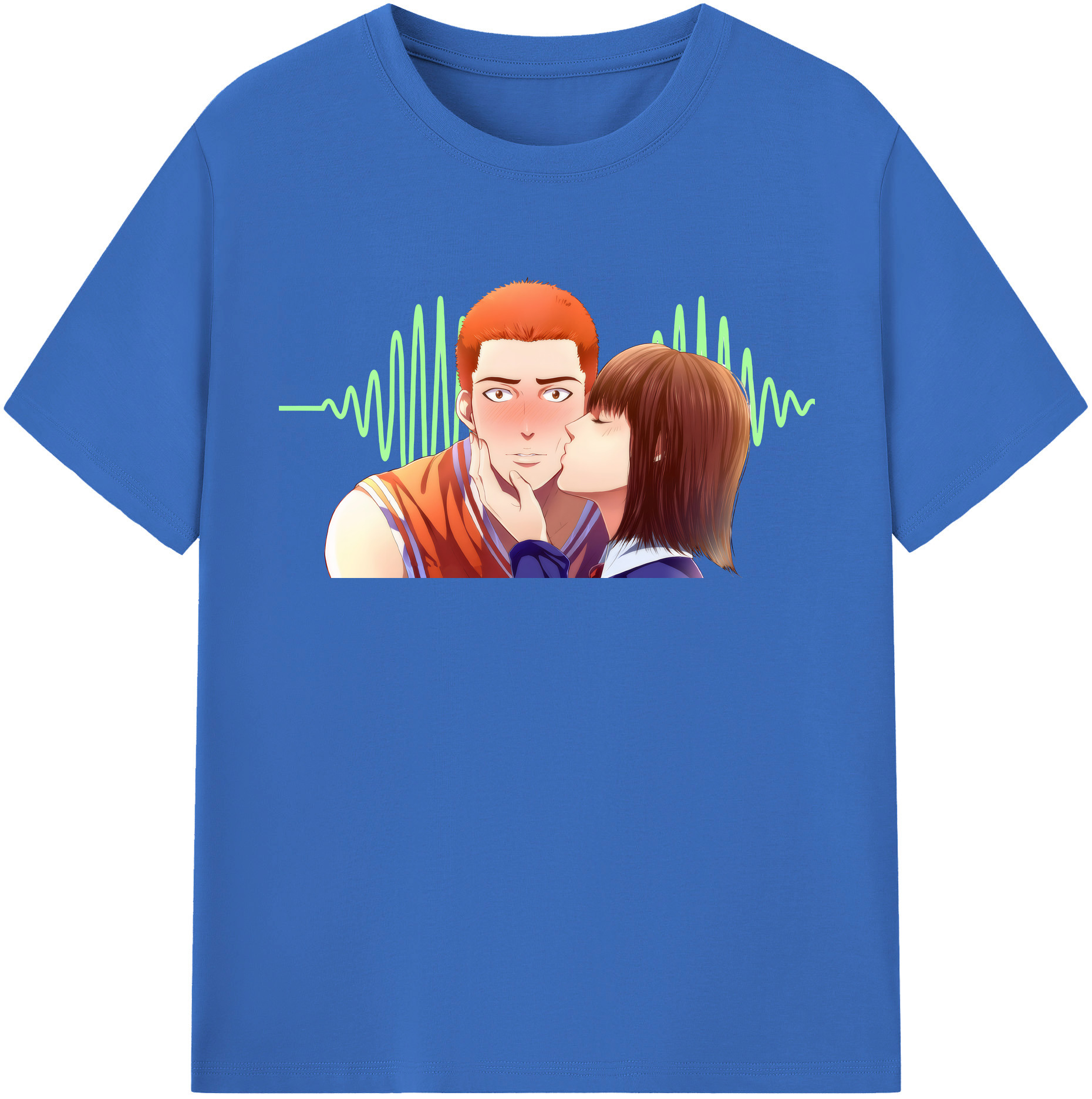 SLAM DUNK／スラムダンク 綿100％半袖Tシャツ（フロントプリント）