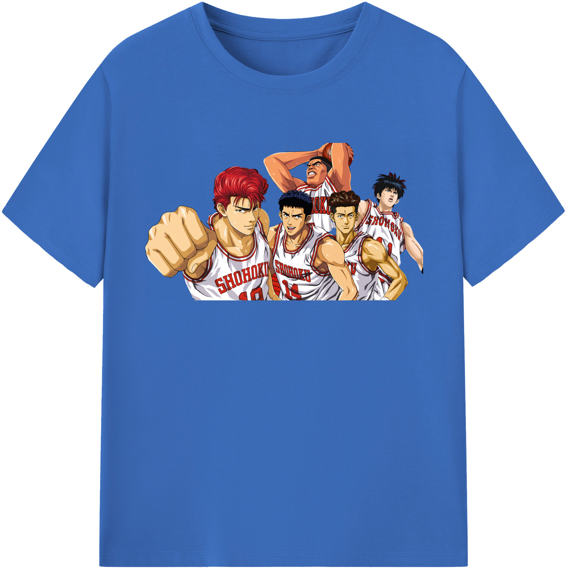 SLAM DUNK／スラムダンク 綿100％半袖Tシャツ（フロントプリント）