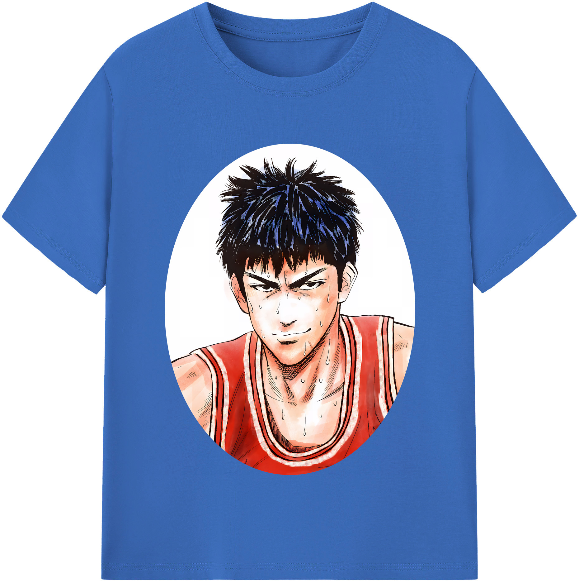SLAM DUNK／スラムダンク 綿100％半袖Tシャツ（フロントプリント）
