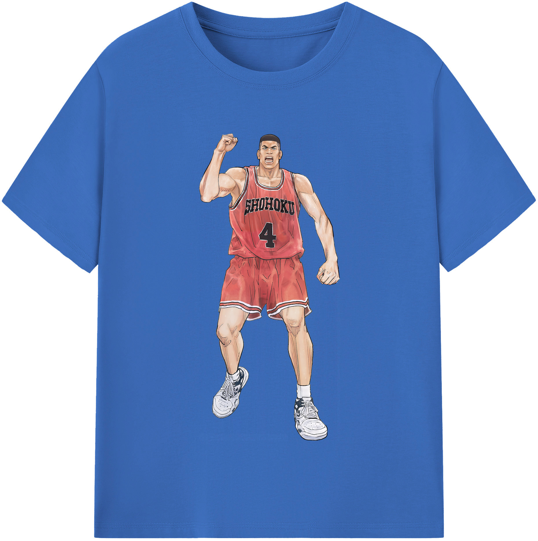 SLAM DUNK／スラムダンク 綿100％半袖Tシャツ（フロントプリント）