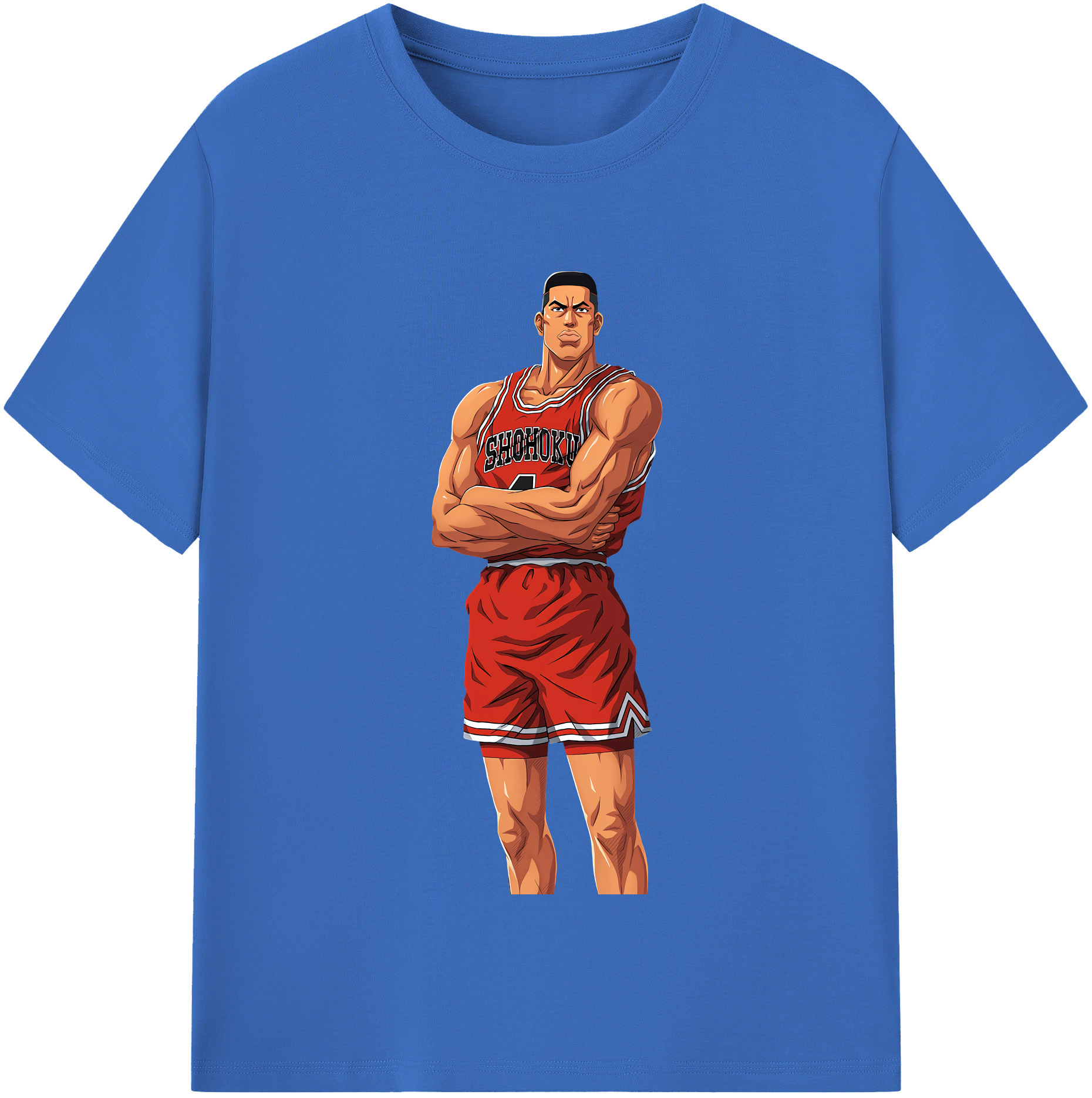 SLAM DUNK／スラムダンク 綿100％半袖Tシャツ（フロントプリント）