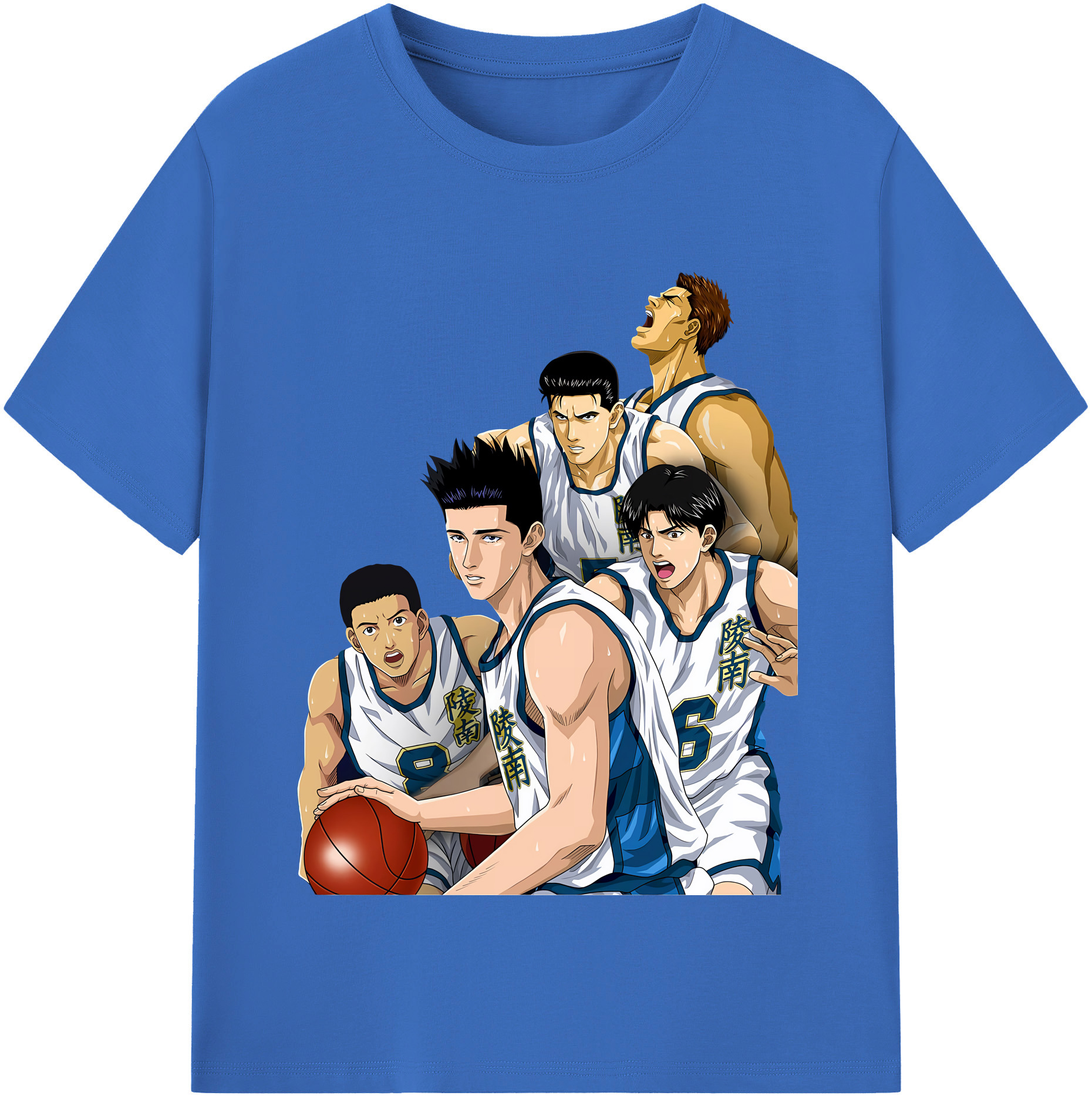 SLAM DUNK／スラムダンク 綿100％半袖Tシャツ（フロントプリント）