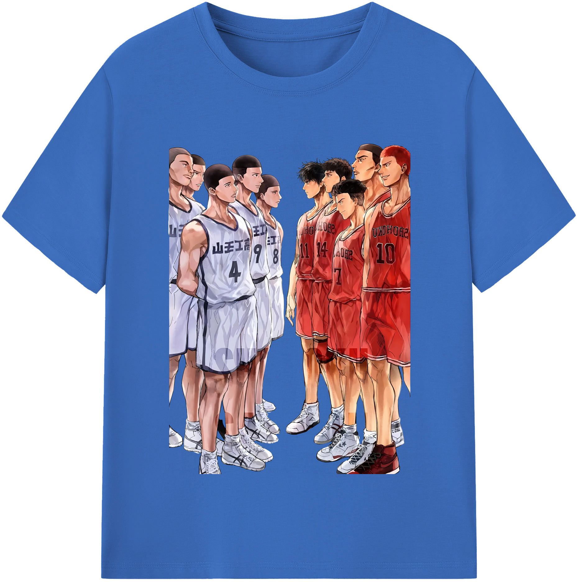 SLAM DUNK／スラムダンク 綿100％半袖Tシャツ（フロントプリント）
