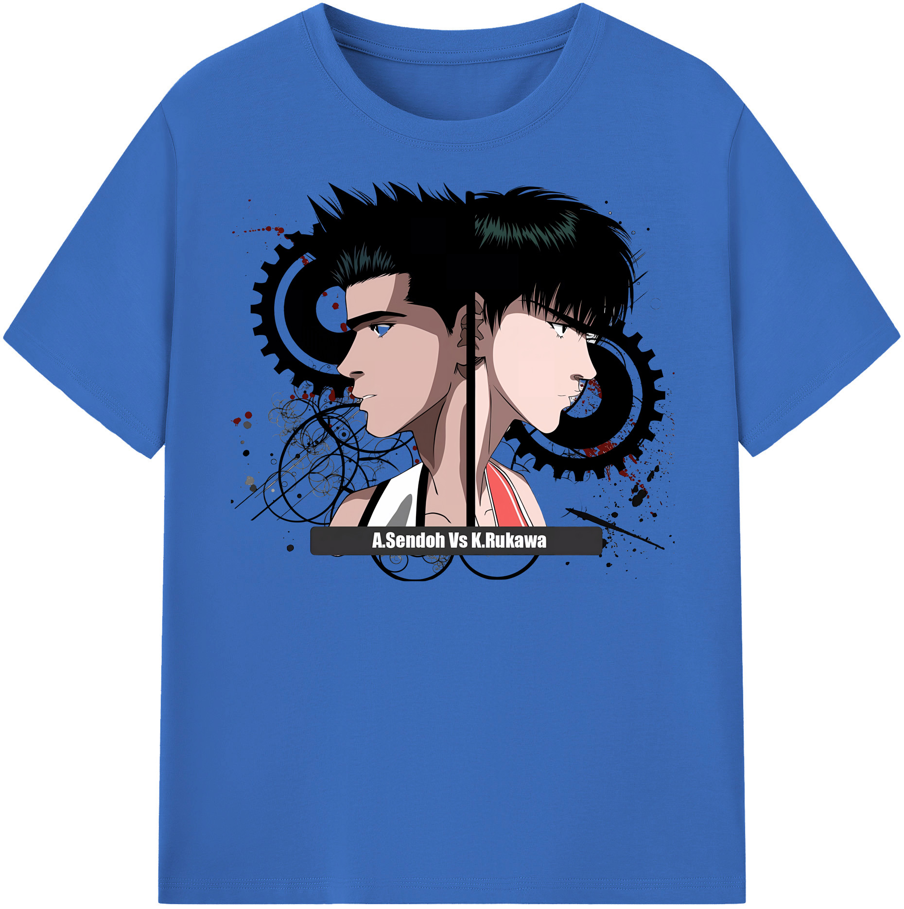 SLAM DUNK／スラムダンク 綿100％半袖Tシャツ（フロントプリント）