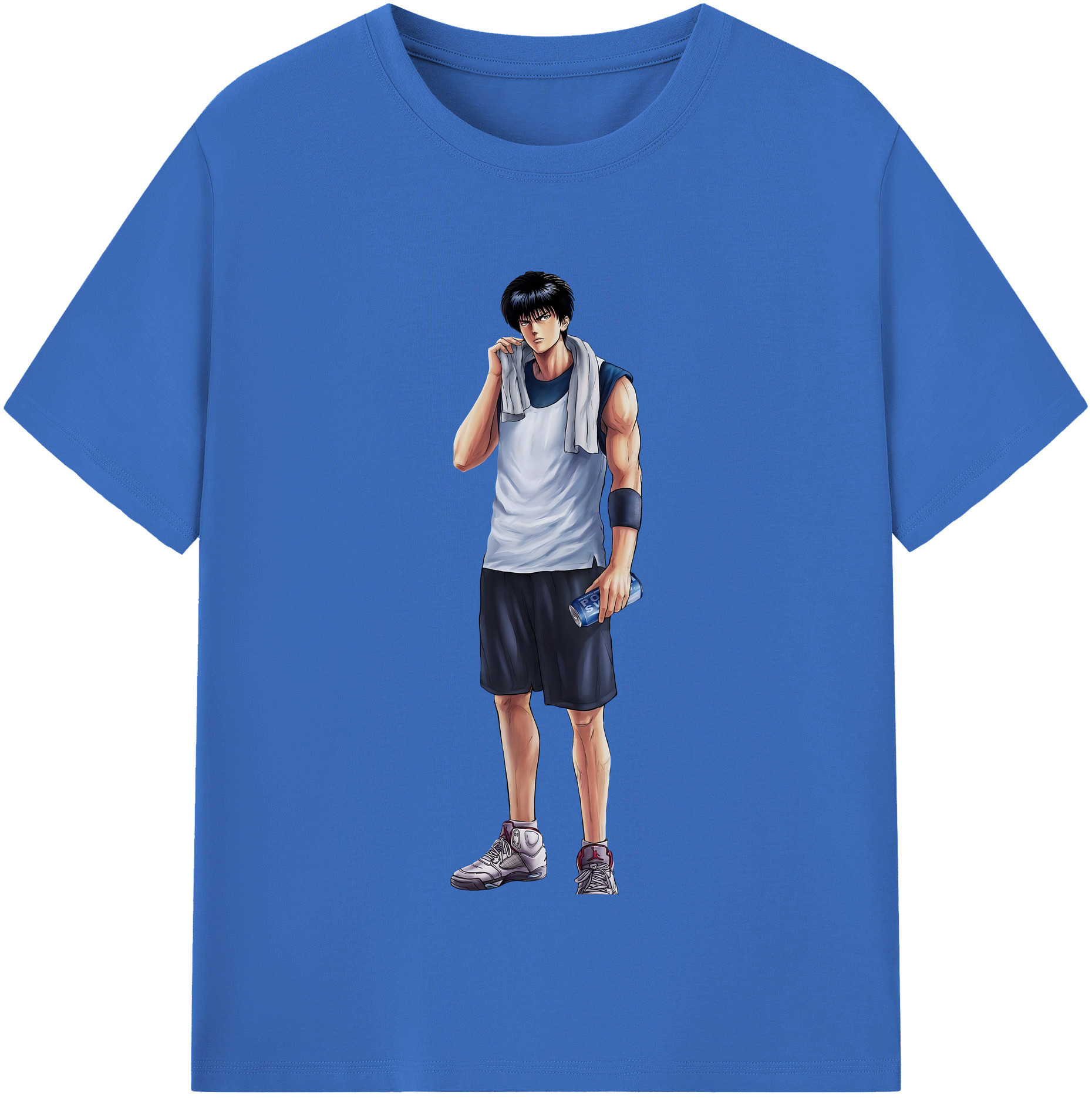 SLAM DUNK／スラムダンク 綿100％半袖Tシャツ（フロントプリント）