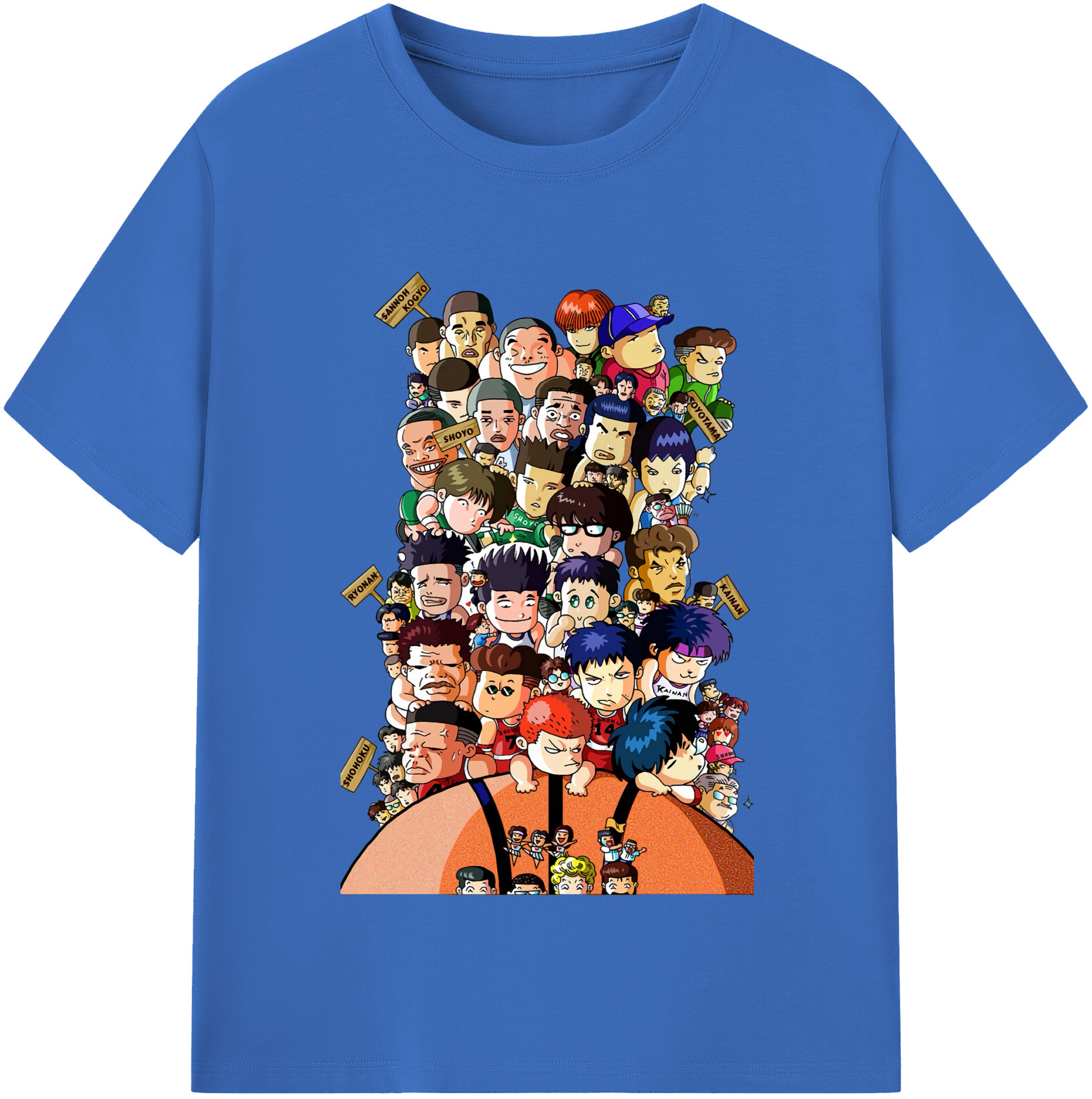 SLAM DUNK／スラムダンク 綿100％半袖Tシャツ（フロントプリント）