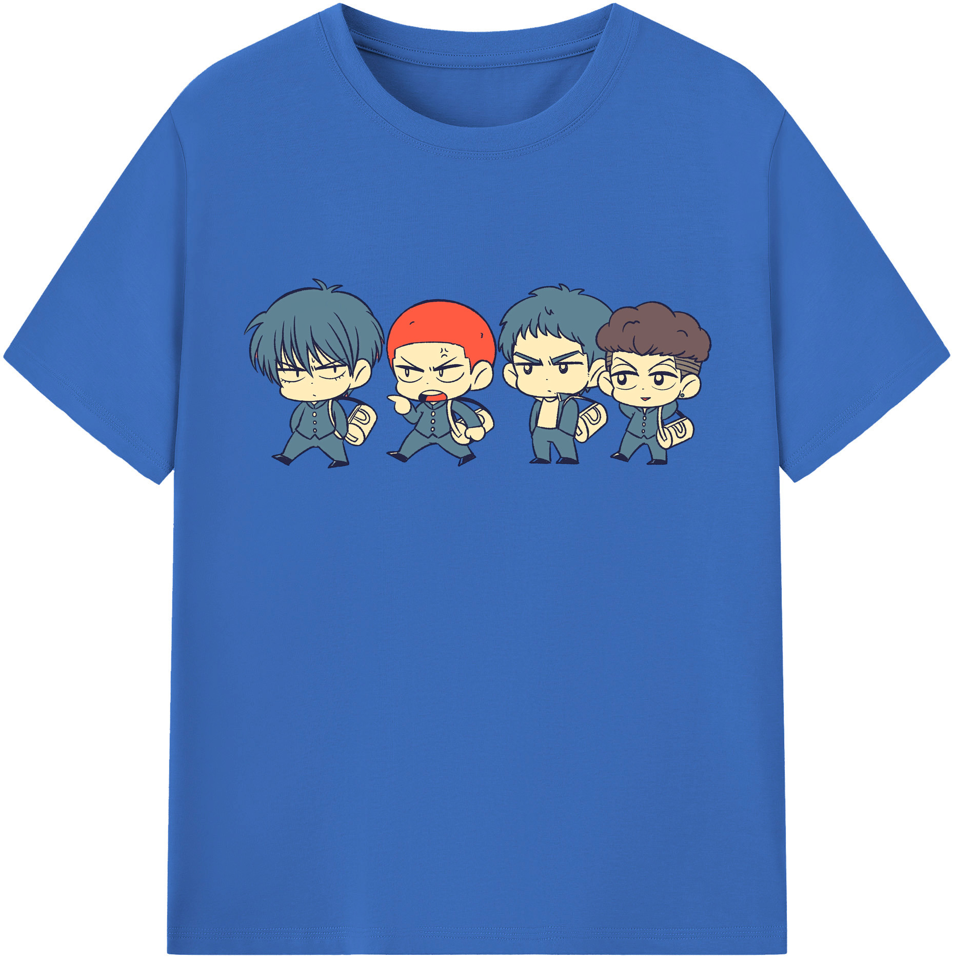 SLAM DUNK／スラムダンク 綿100％半袖Tシャツ（フロントプリント）