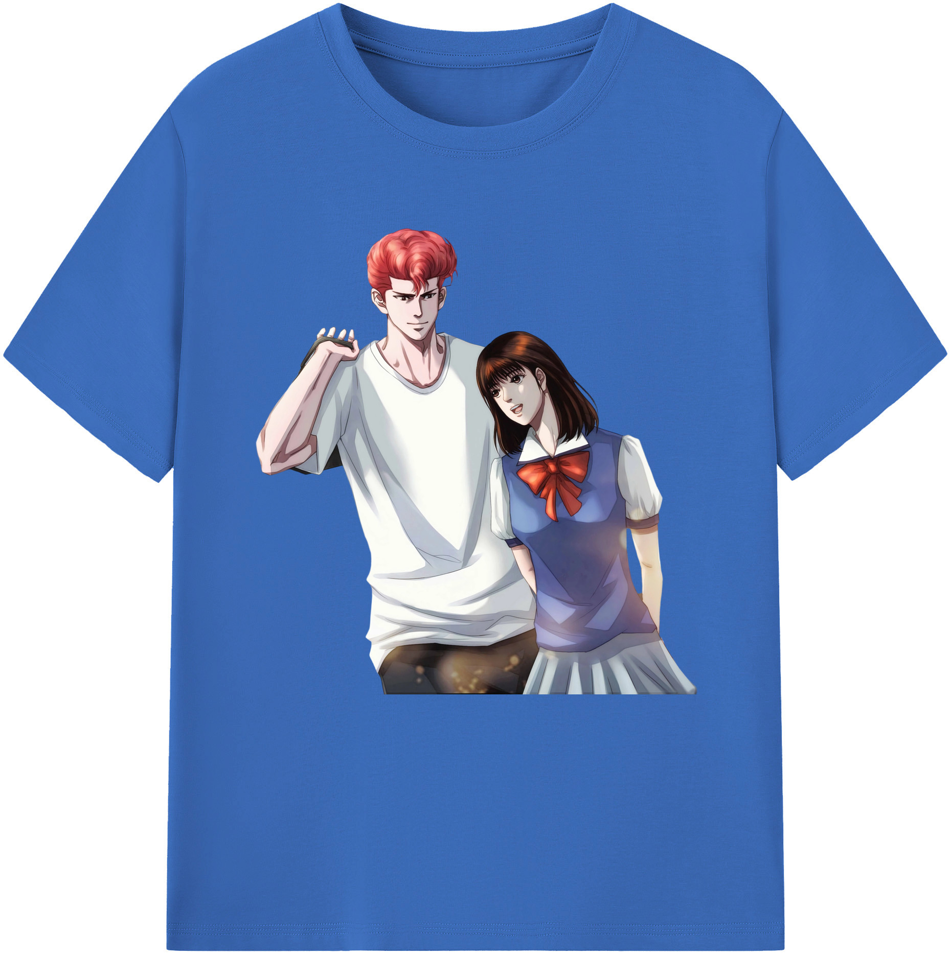 SLAM DUNK／スラムダンク 綿100％半袖Tシャツ（フロントプリント）