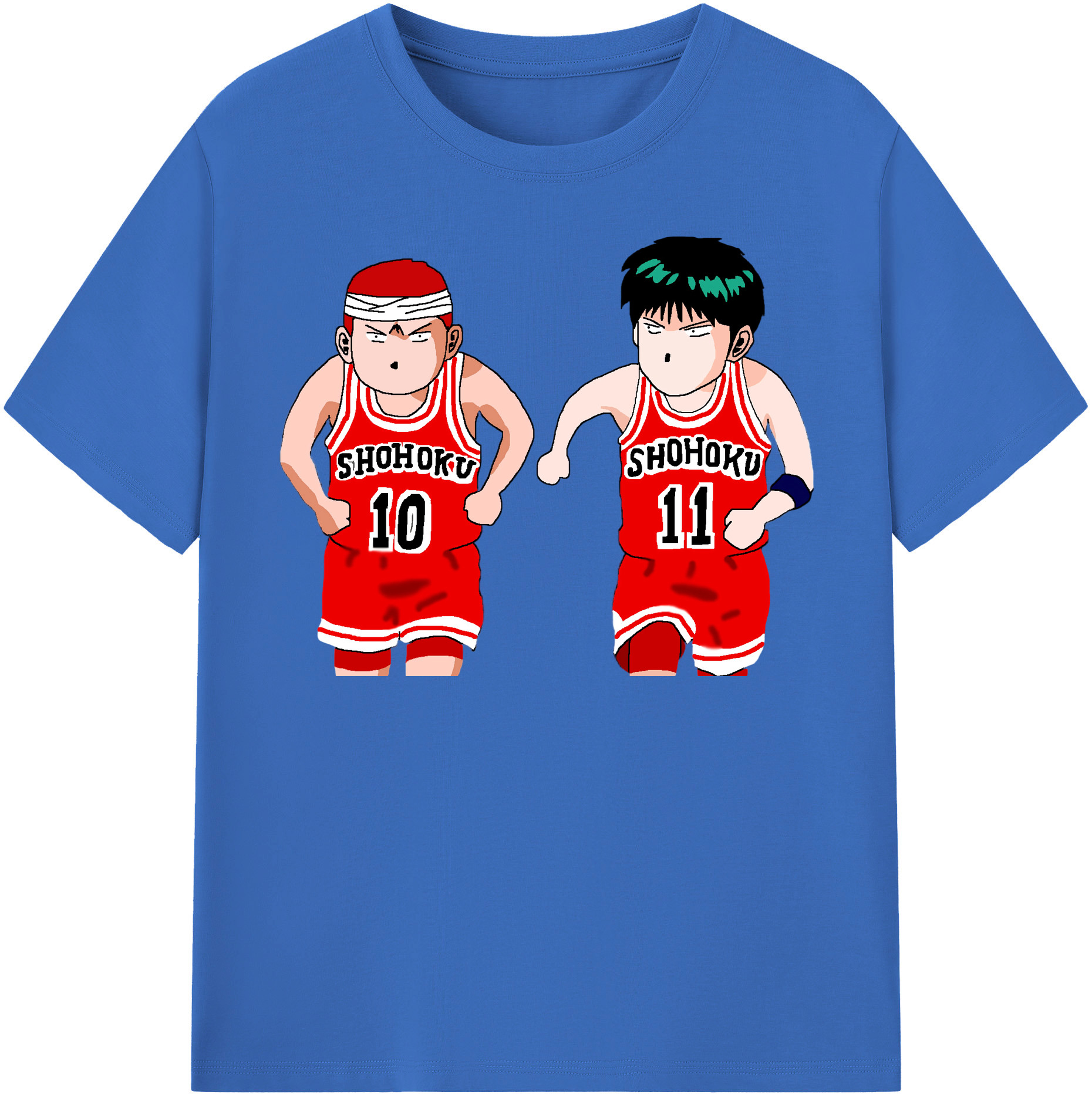 SLAM DUNK／スラムダンク 綿100％半袖Tシャツ（フロントプリント）