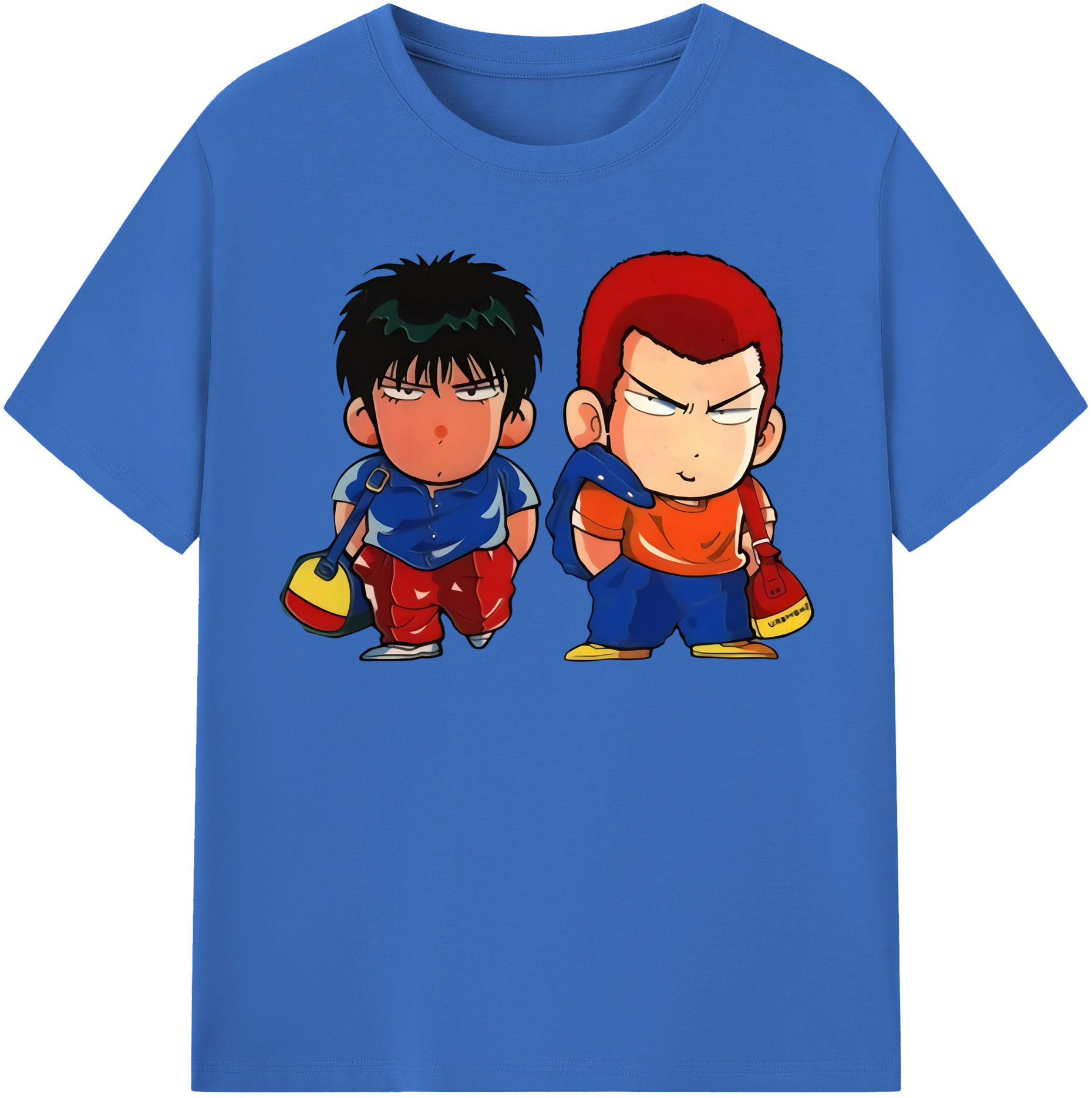SLAM DUNK／スラムダンク 綿100％半袖Tシャツ（フロントプリント）
