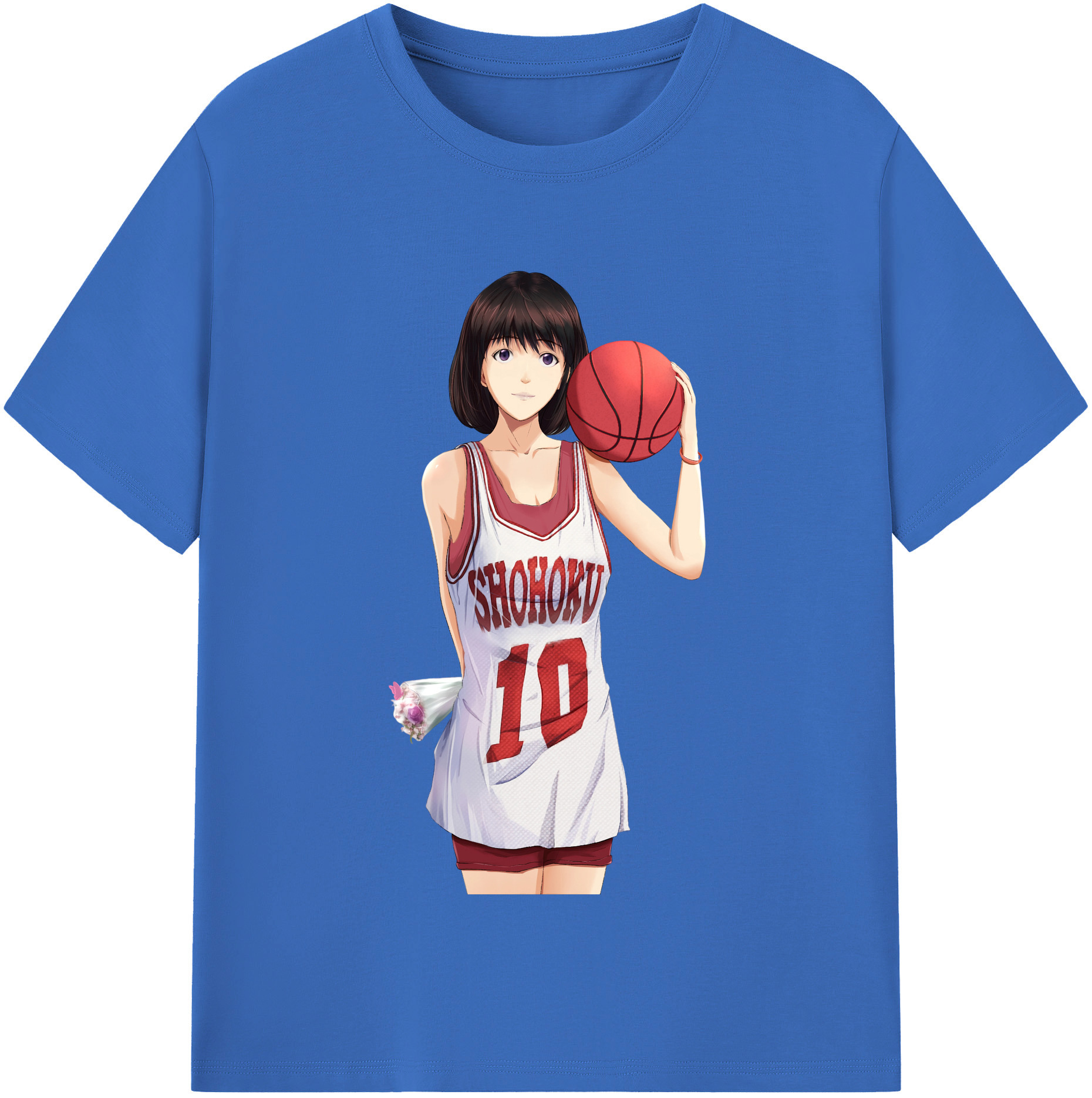 SLAM DUNK／スラムダンク 綿100％半袖Tシャツ（フロントプリント）