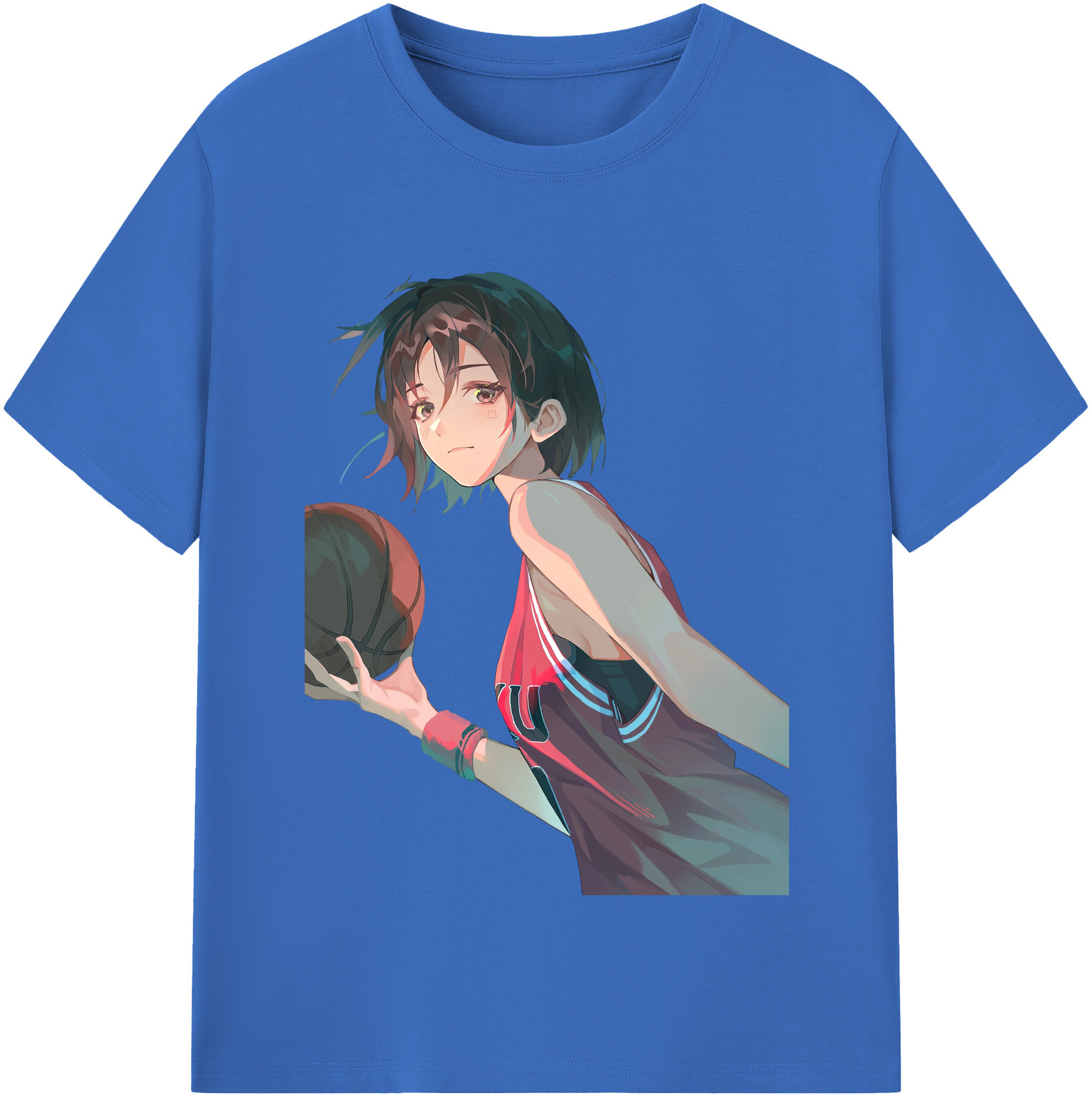 SLAM DUNK／スラムダンク 綿100％半袖Tシャツ（フロントプリント）