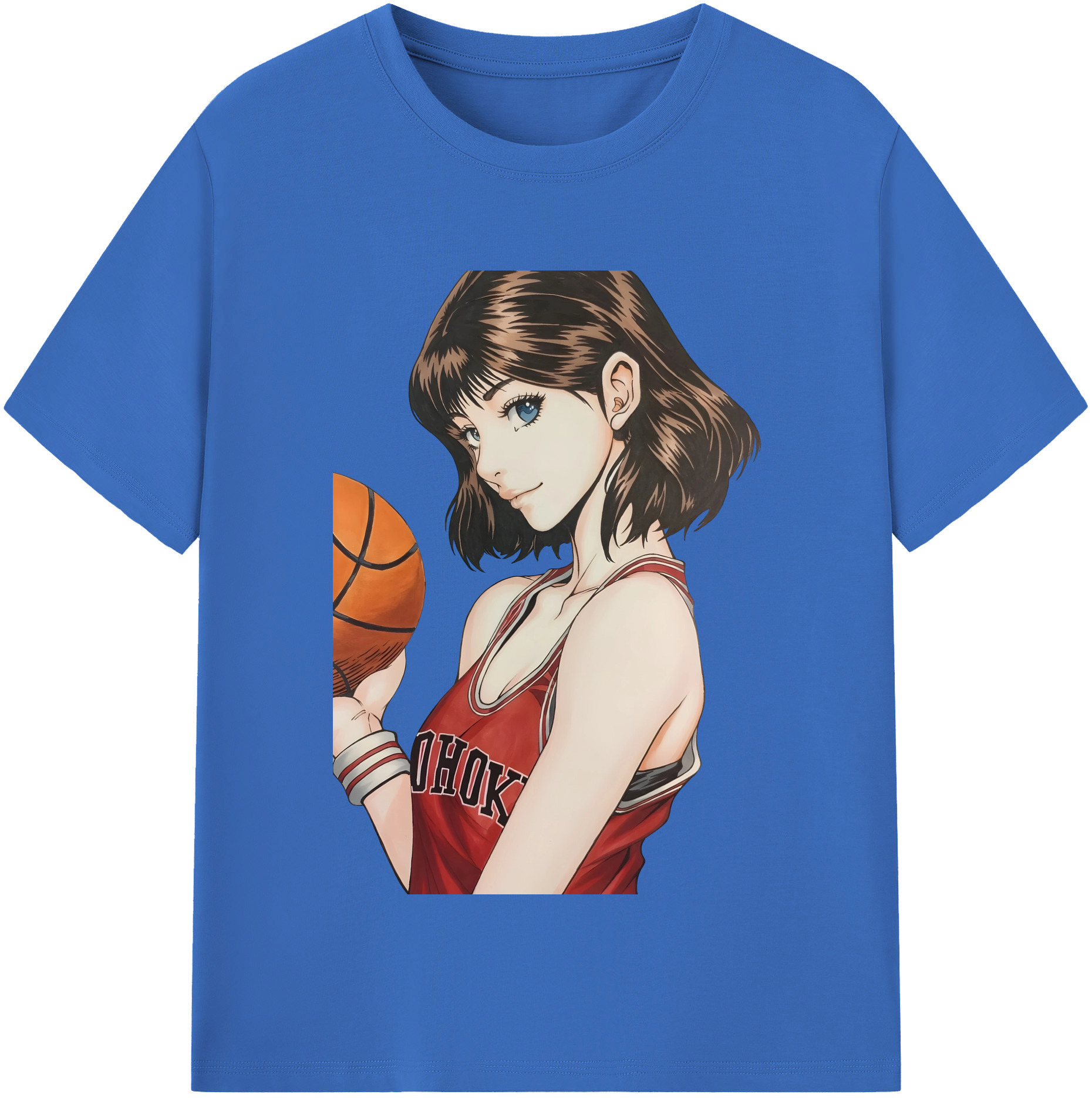 SLAM DUNK／スラムダンク 綿100％半袖Tシャツ（フロントプリント）