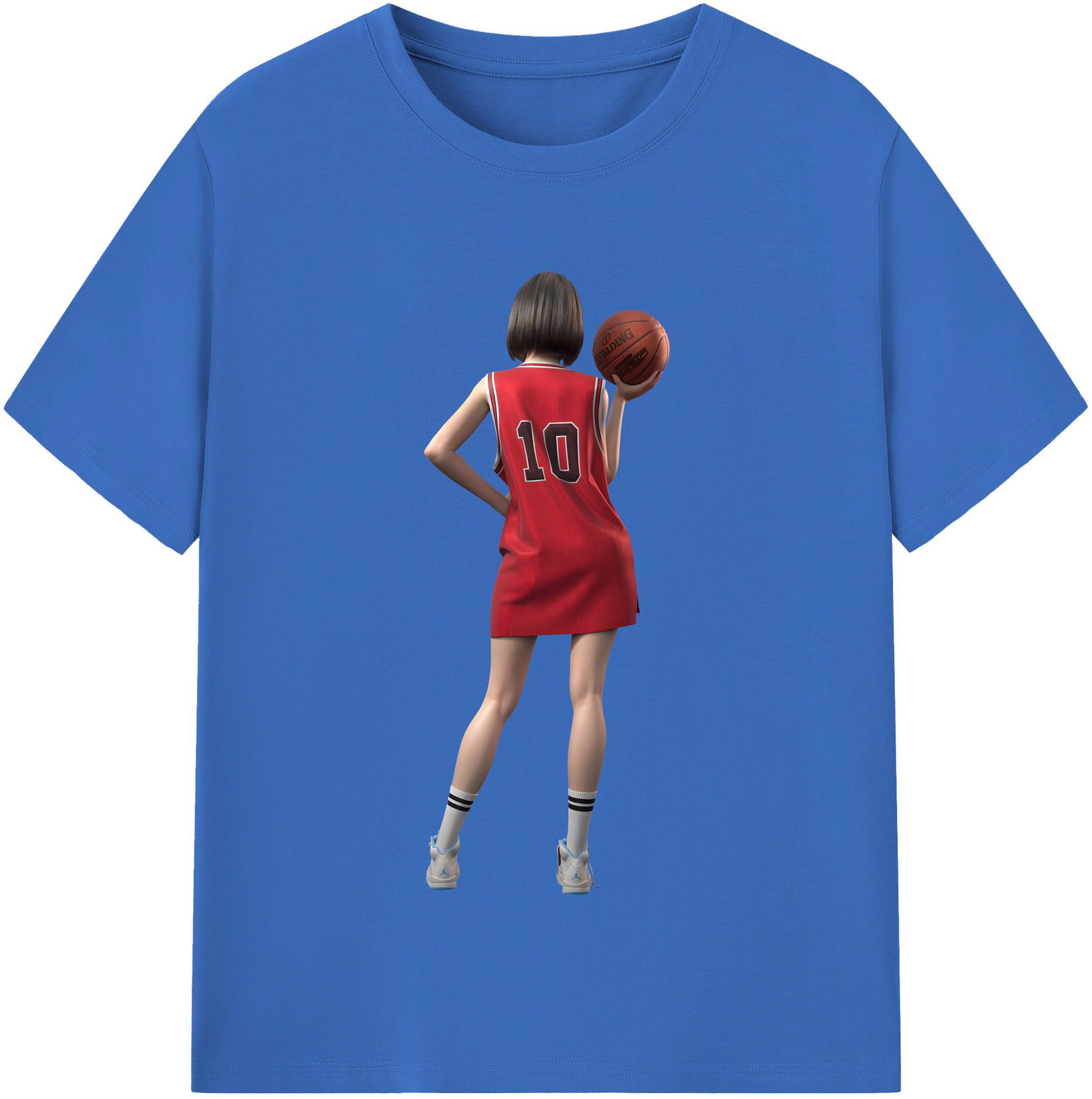 SLAM DUNK／スラムダンク 綿100％半袖Tシャツ（フロントプリント）
