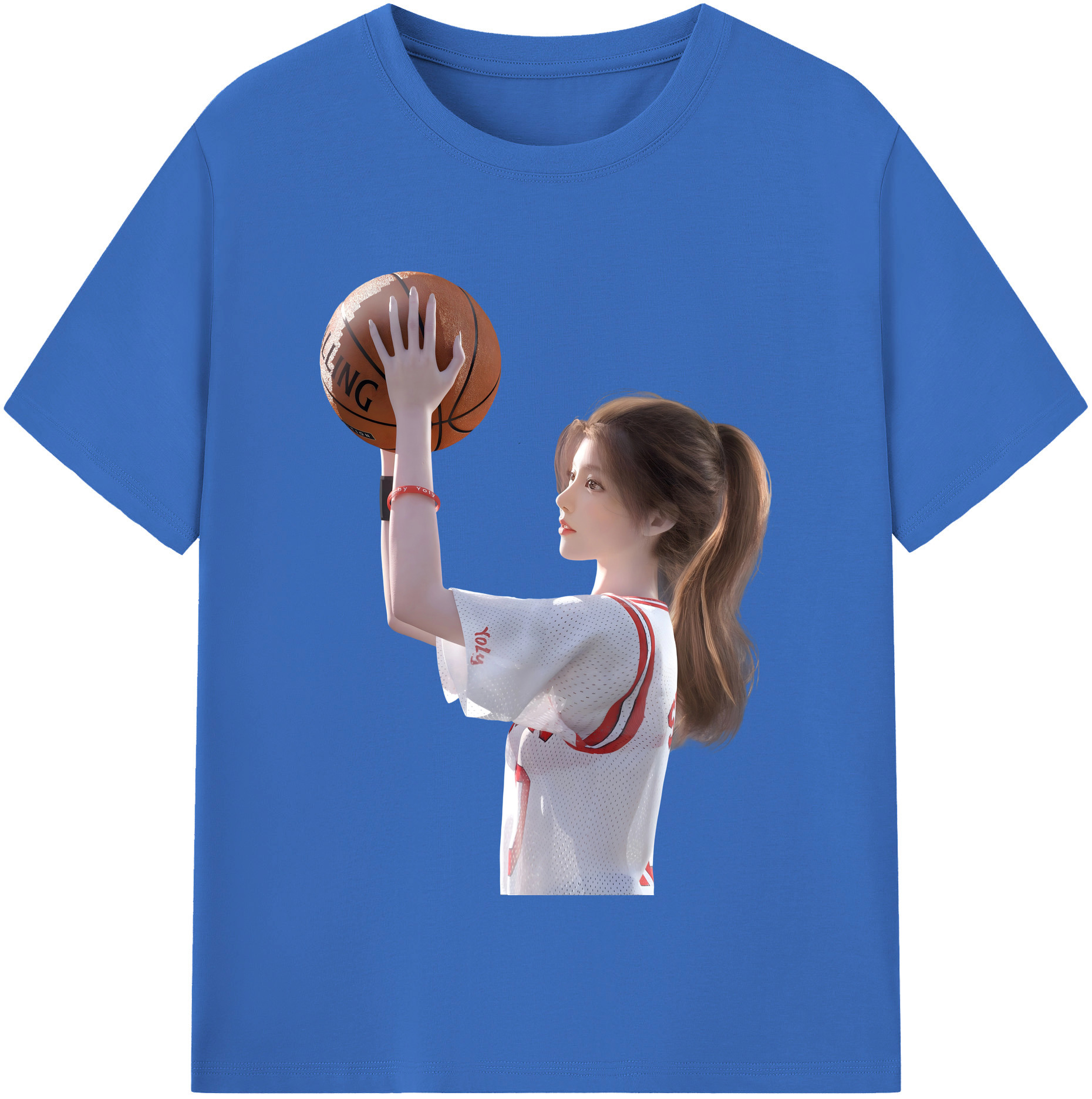 SLAM DUNK／スラムダンク 綿100％半袖Tシャツ（フロントプリント）