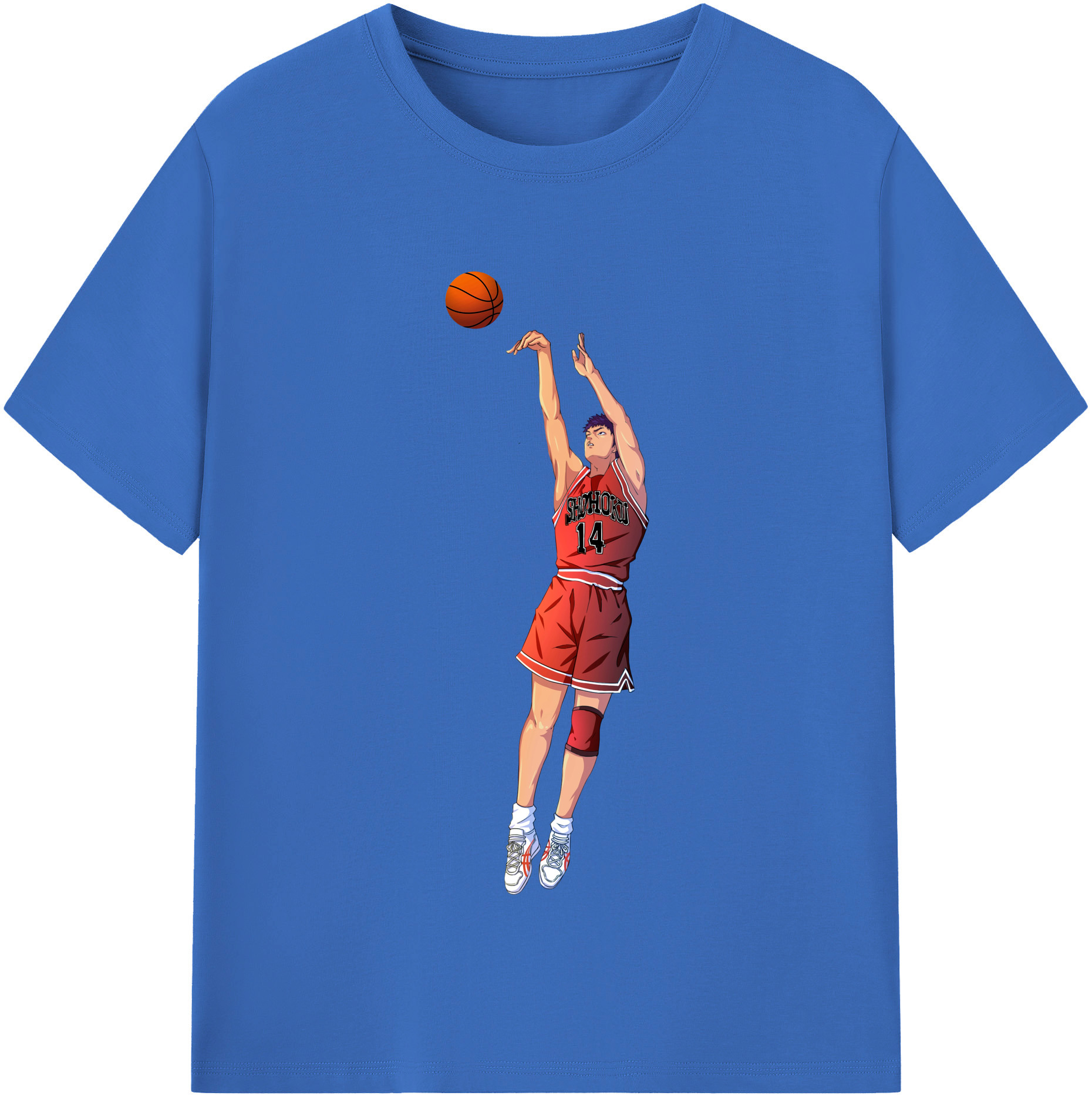 SLAM DUNK／スラムダンク 綿100％半袖Tシャツ（フロントプリント）