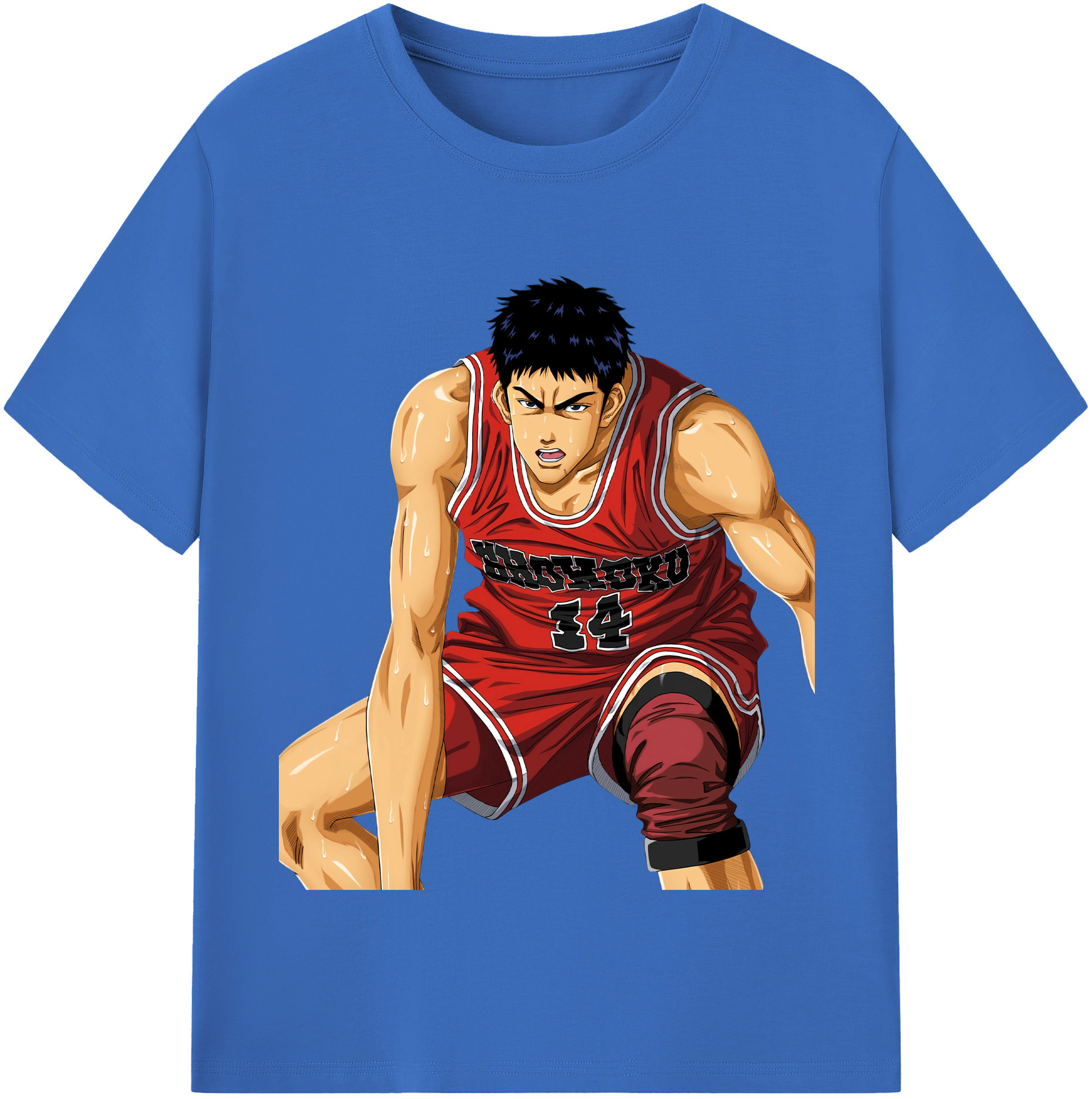SLAM DUNK／スラムダンク 綿100％半袖Tシャツ（フロントプリント）