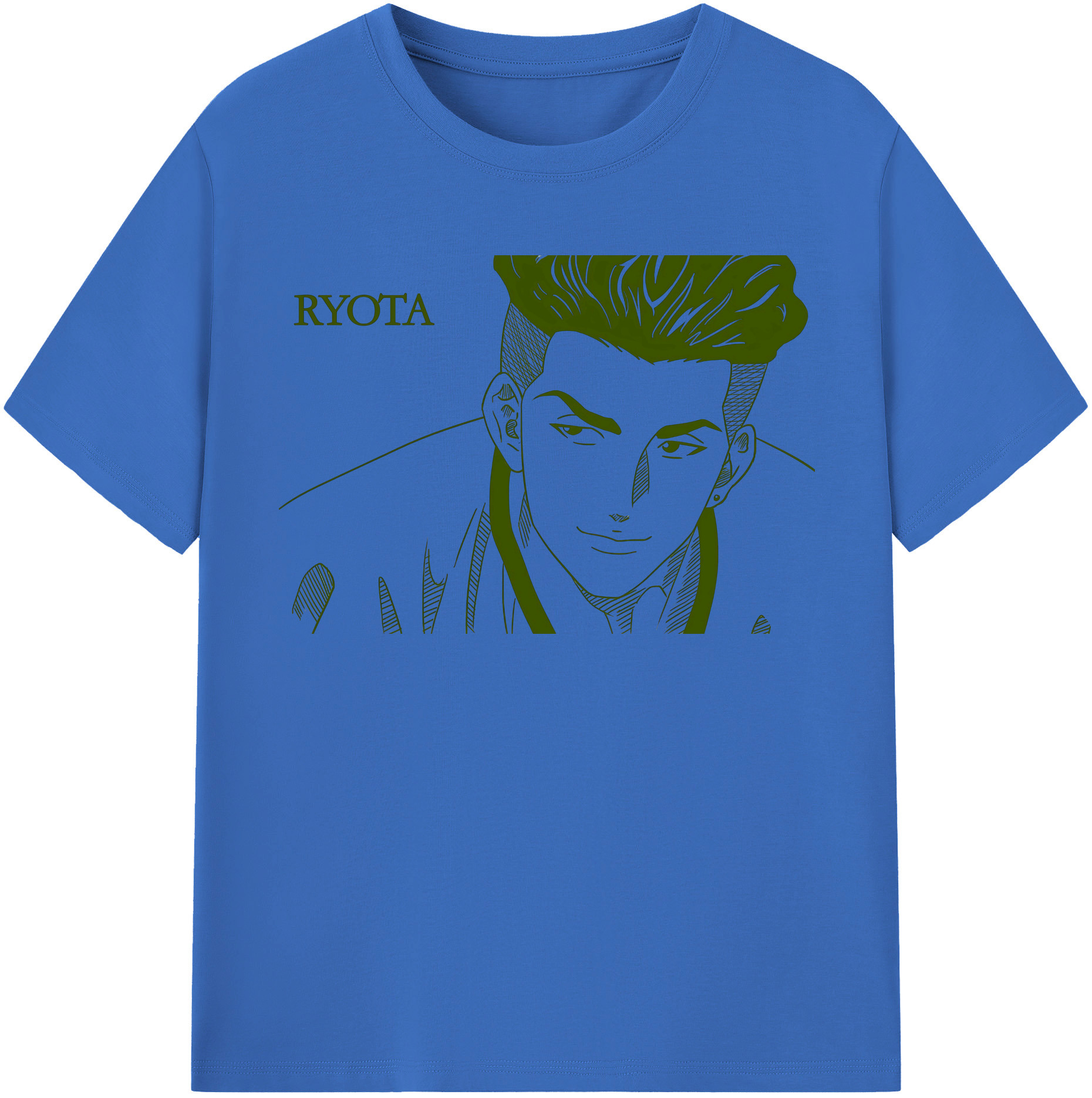 SLAM DUNK／スラムダンク 綿100％半袖Tシャツ（フロントプリント）