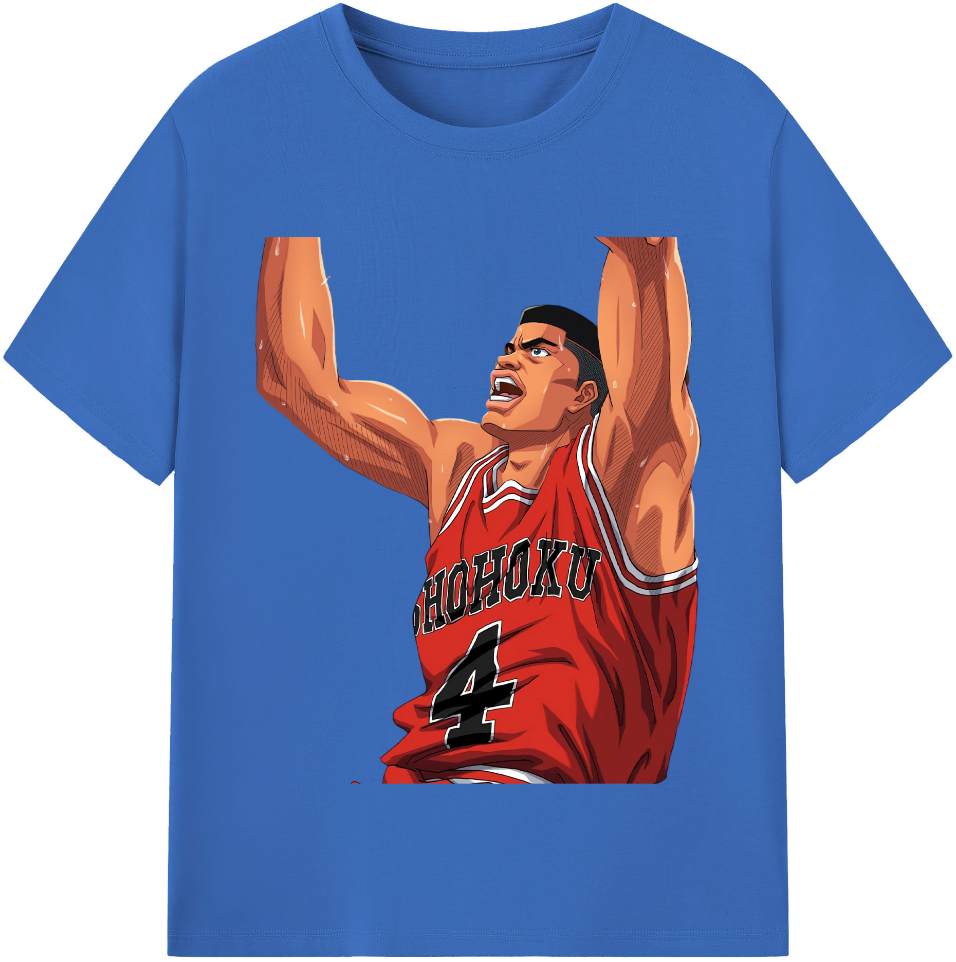 SLAM DUNK／スラムダンク 綿100％半袖Tシャツ（フロントプリント）
