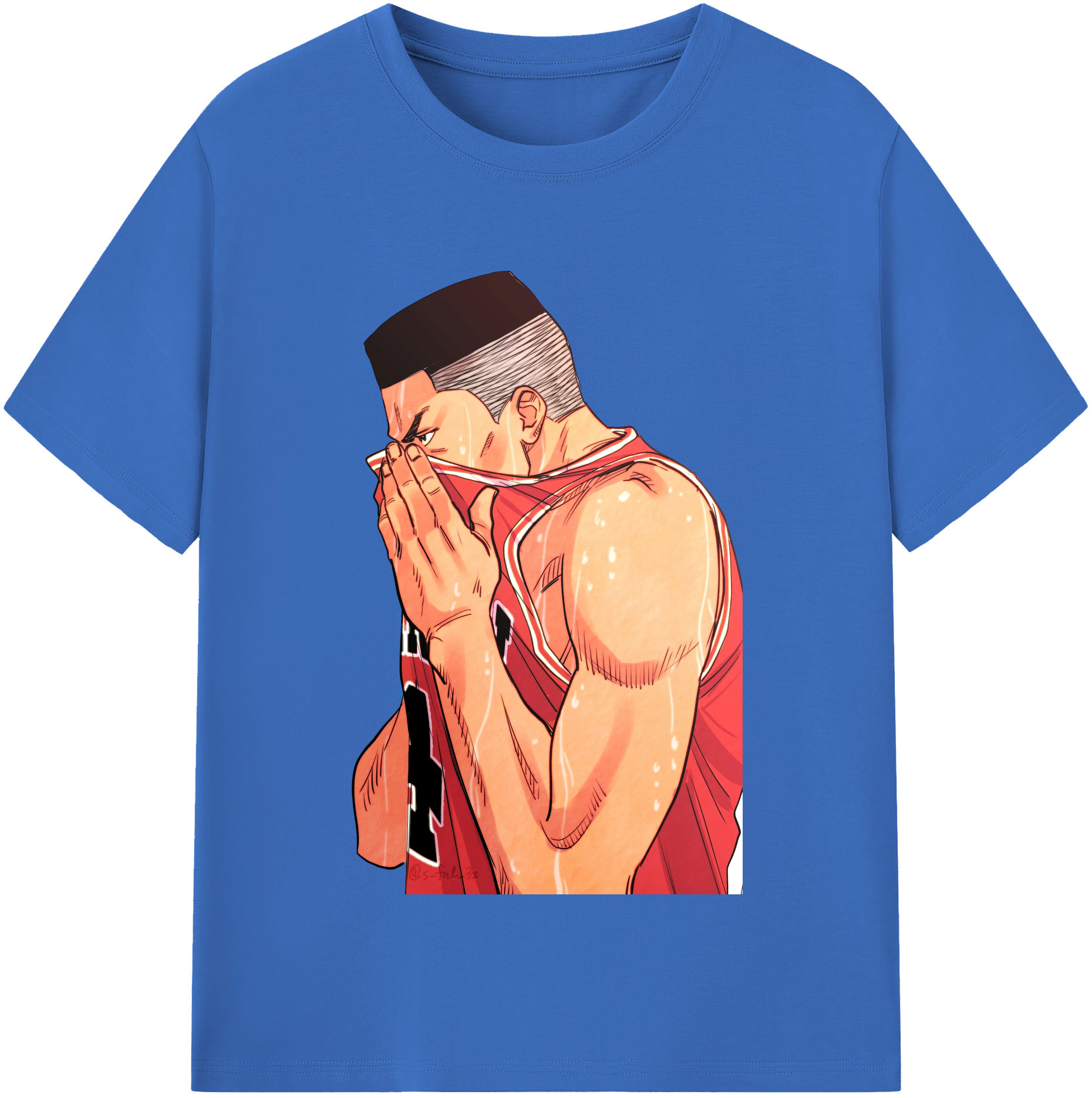 SLAM DUNK／スラムダンク 綿100％半袖Tシャツ（フロントプリント）