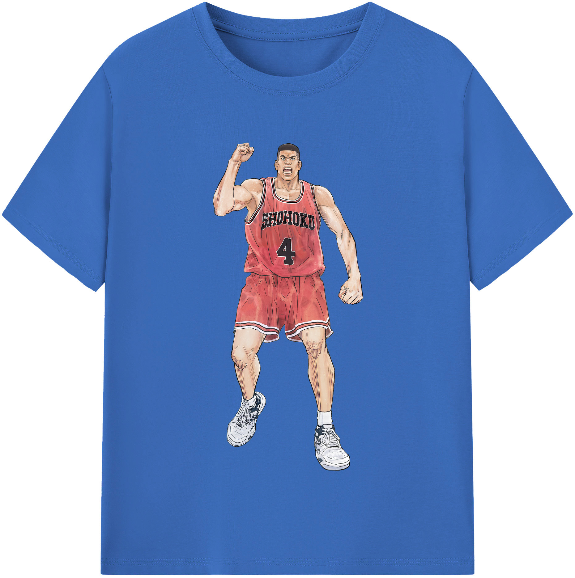 SLAM DUNK／スラムダンク 綿100％半袖Tシャツ（フロントプリント）