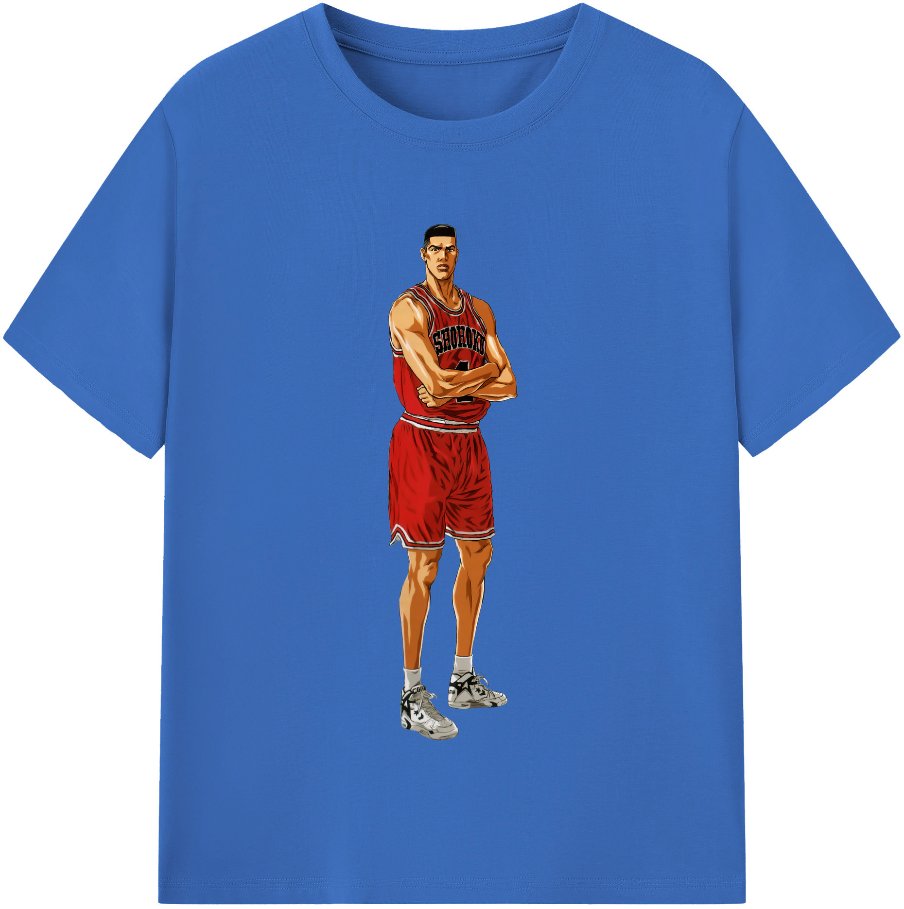 SLAM DUNK／スラムダンク 綿100％半袖Tシャツ（フロントプリント）