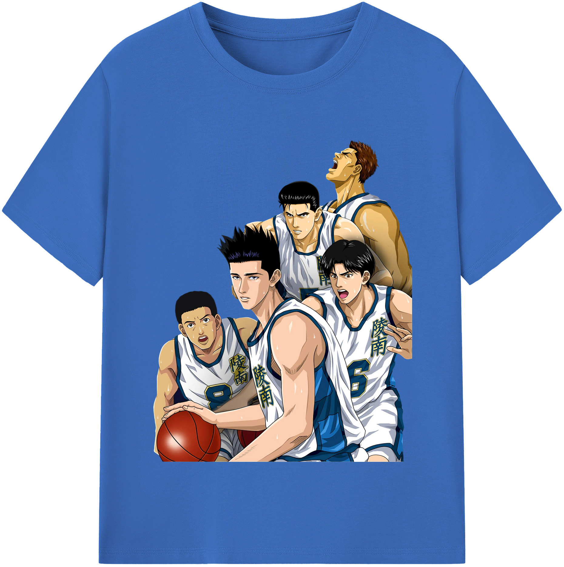 SLAM DUNK／スラムダンク 綿100％半袖Tシャツ（フロントプリント）