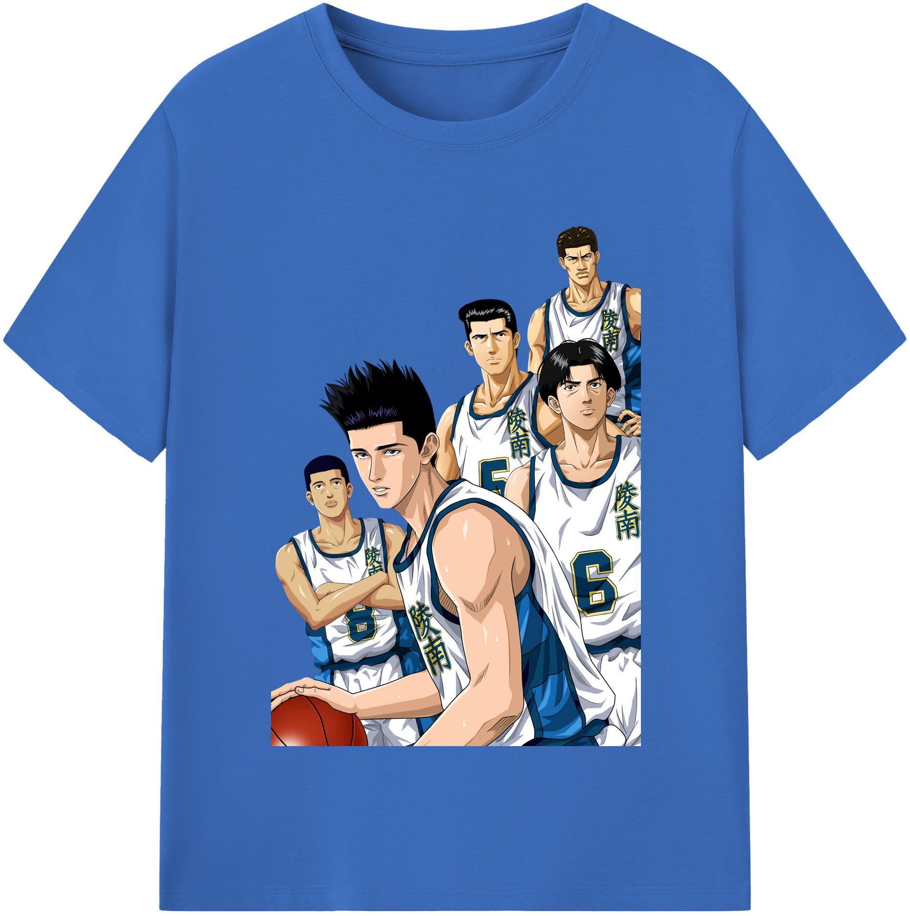 SLAM DUNK／スラムダンク 綿100％半袖Tシャツ（フロントプリント）