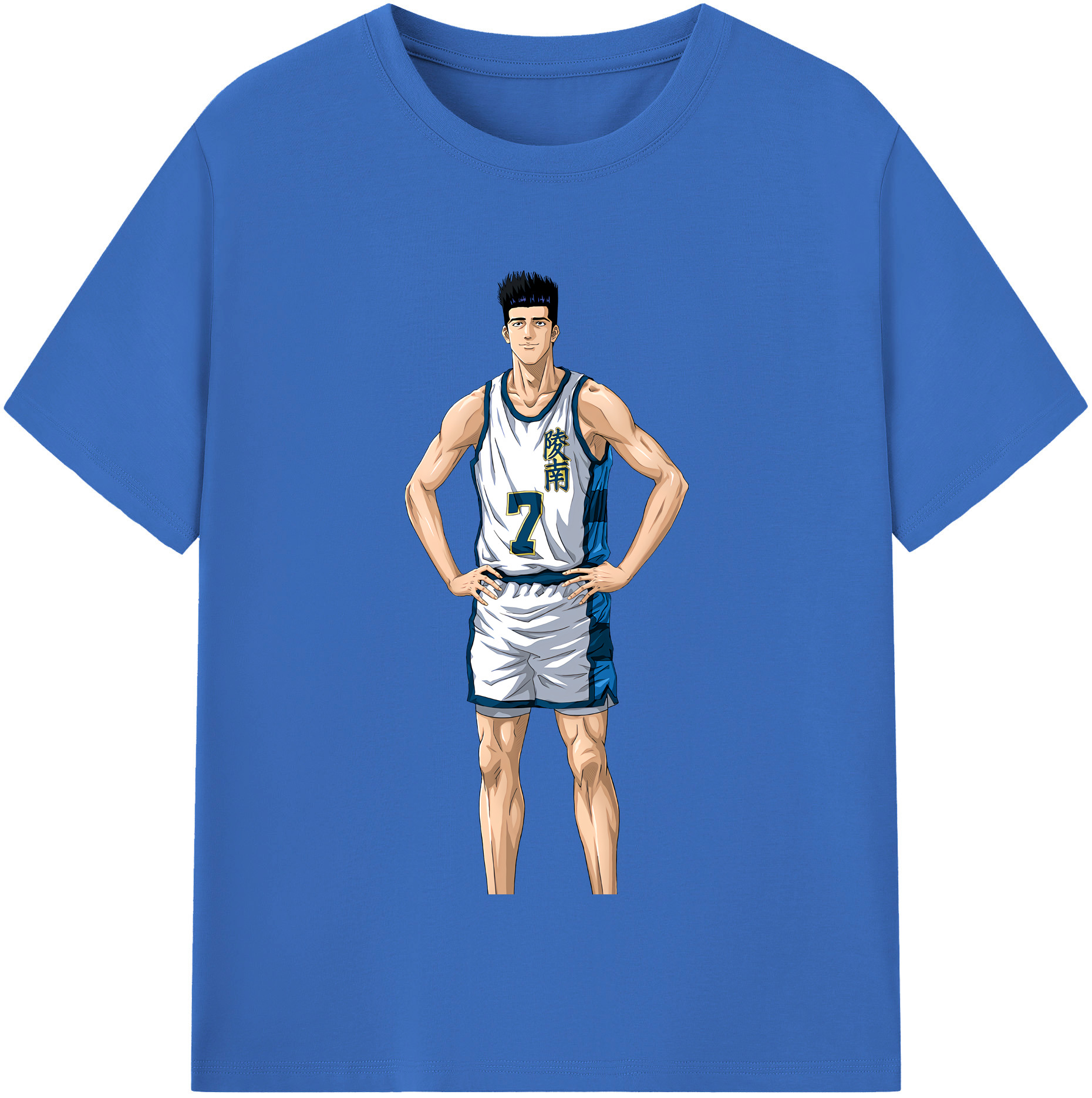 SLAM DUNK／スラムダンク 綿100％半袖Tシャツ（フロントプリント）