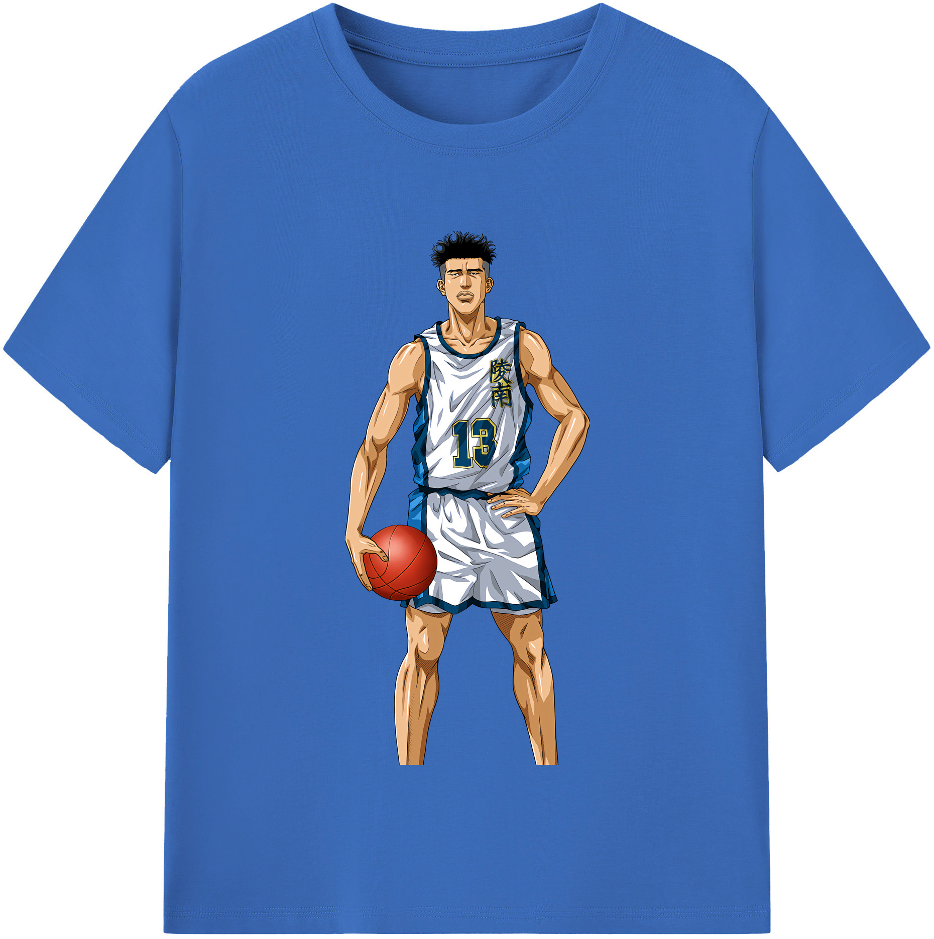 SLAM DUNK／スラムダンク 綿100％半袖Tシャツ（フロントプリント）