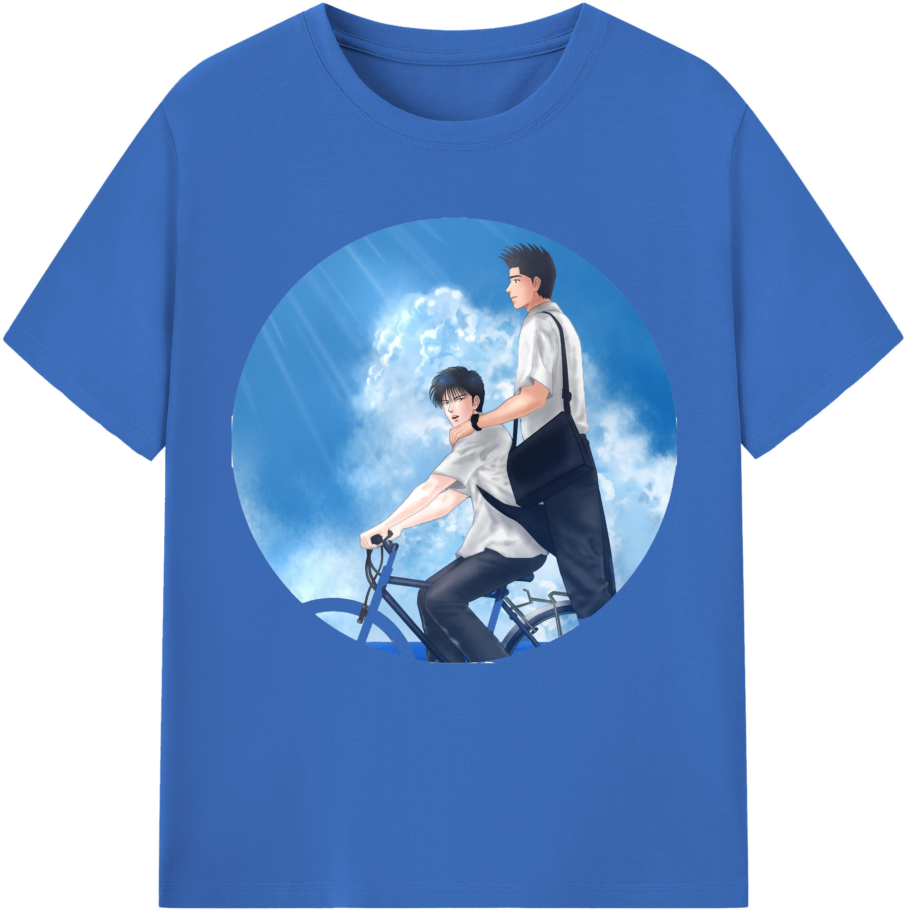 SLAM DUNK／スラムダンク 綿100％半袖Tシャツ（フロントプリント）