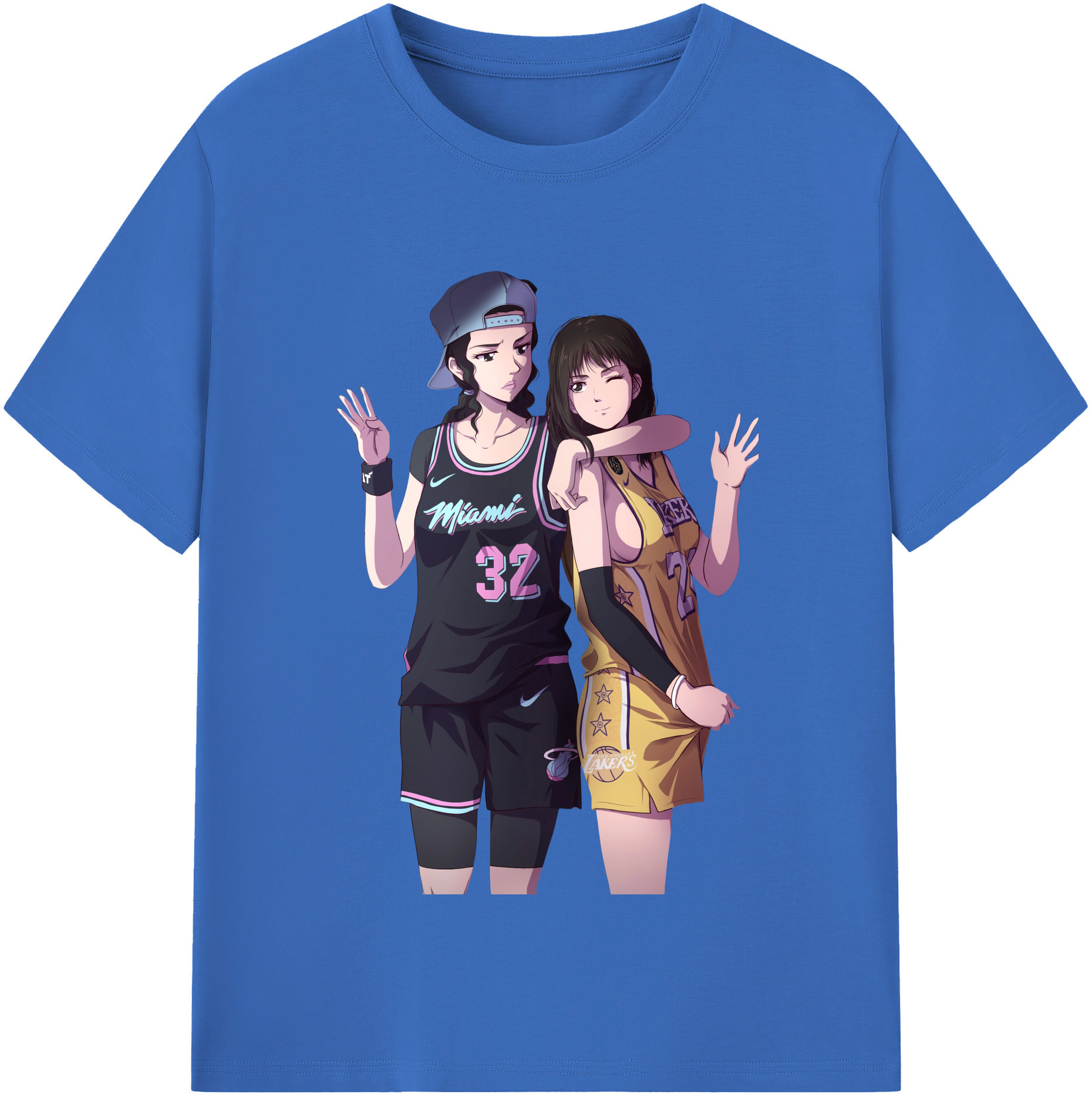 SLAM DUNK／スラムダンク 綿100％半袖Tシャツ（フロントプリント）
