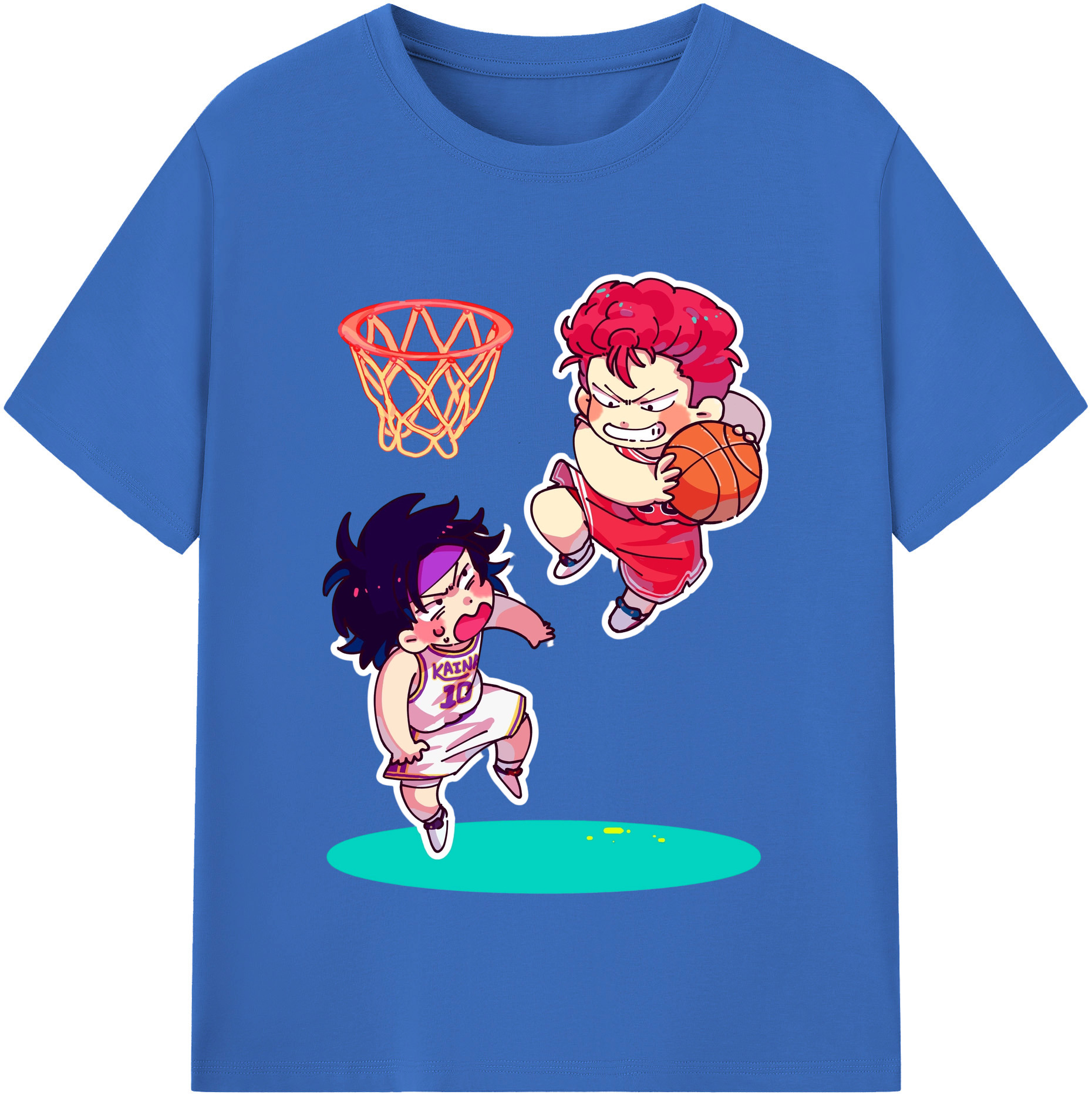 （画像用） SLAM DUNK／スラムダンク 綿100％半袖Tシャツ（フロントプリント）