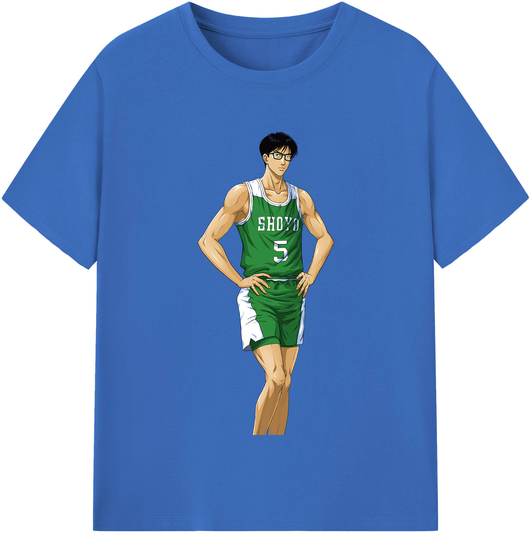 SLAM DUNK／スラムダンク 綿100％半袖Tシャツ（フロントプリント）