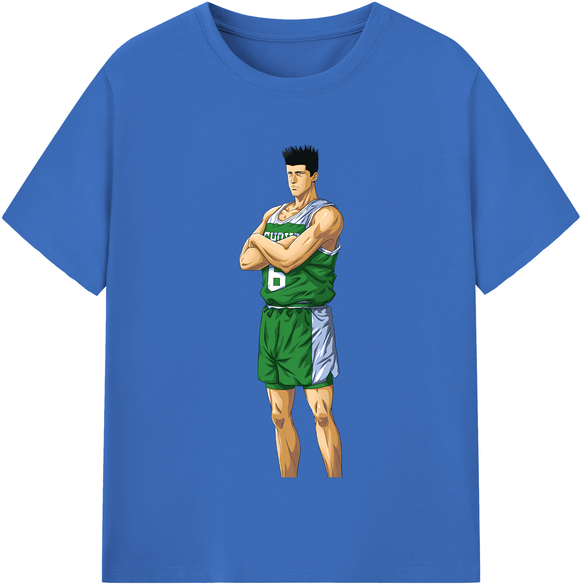 SLAM DUNK／スラムダンク 綿100％半袖Tシャツ（フロントプリント）