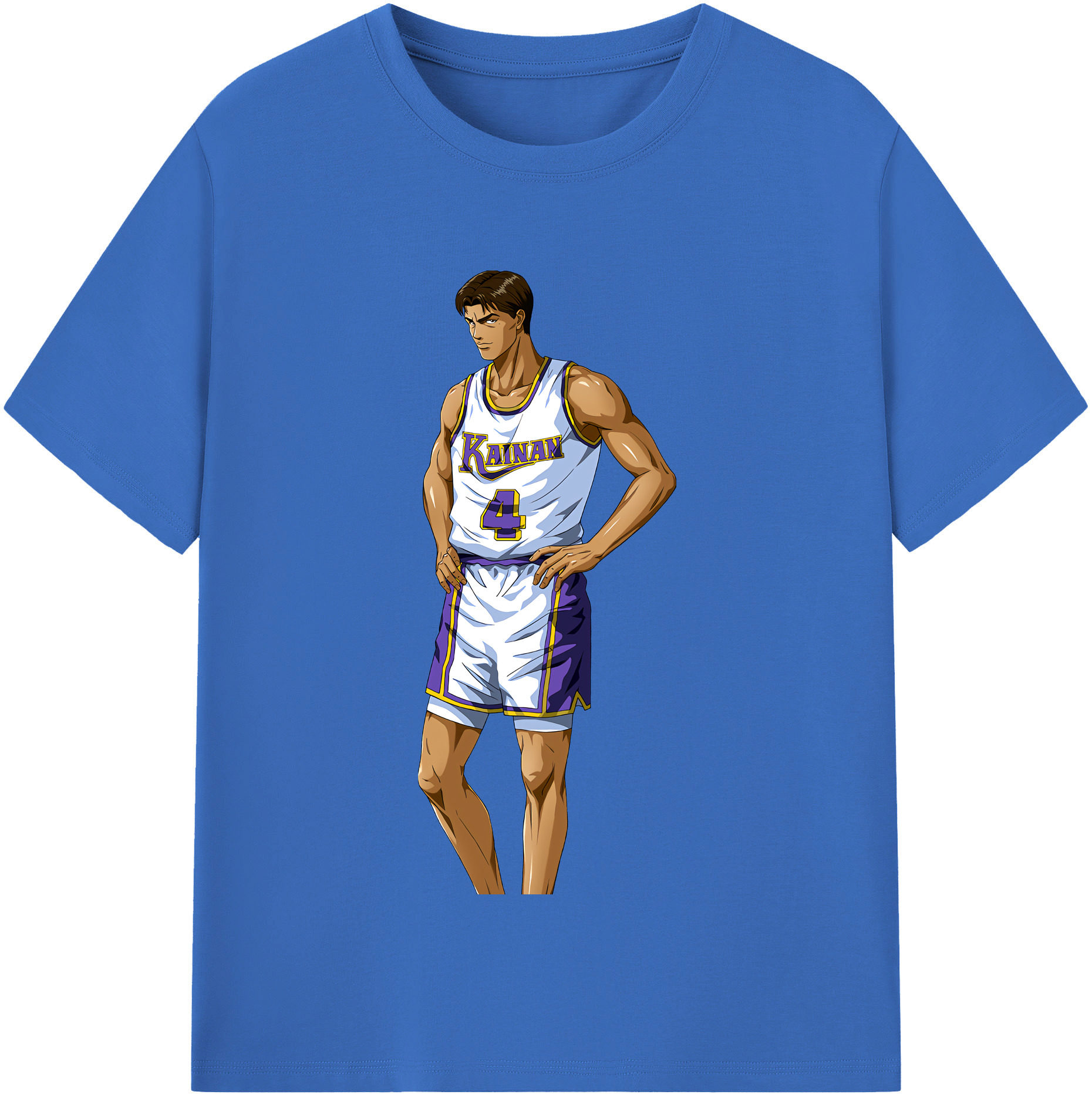 SLAM DUNK／スラムダンク 綿100％半袖Tシャツ（フロントプリント）