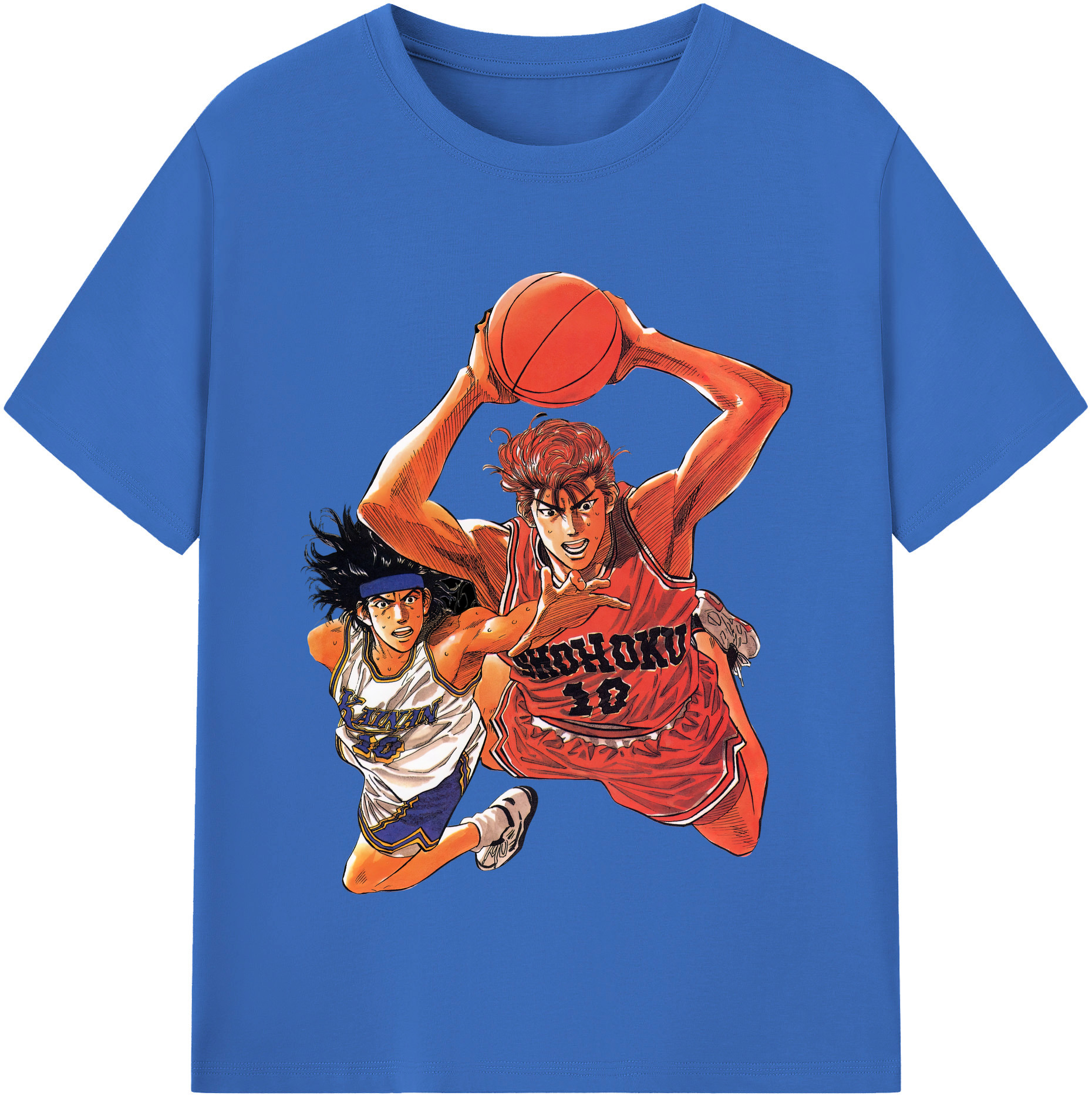 SLAM DUNK／スラムダンク 綿100％半袖Tシャツ（フロントプリント）