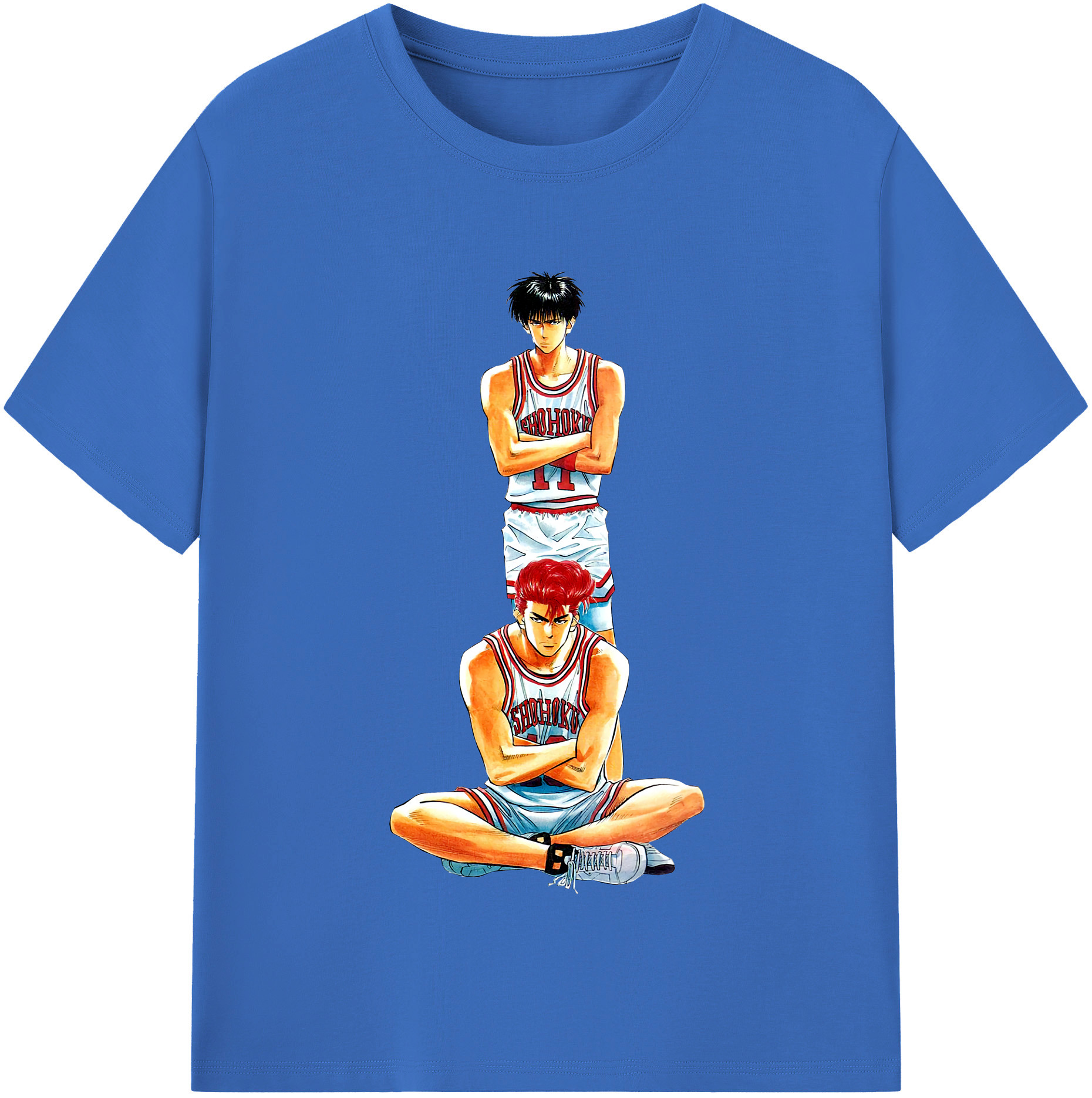 SLAM DUNK／スラムダンク 綿100％半袖Tシャツ（フロントプリント）