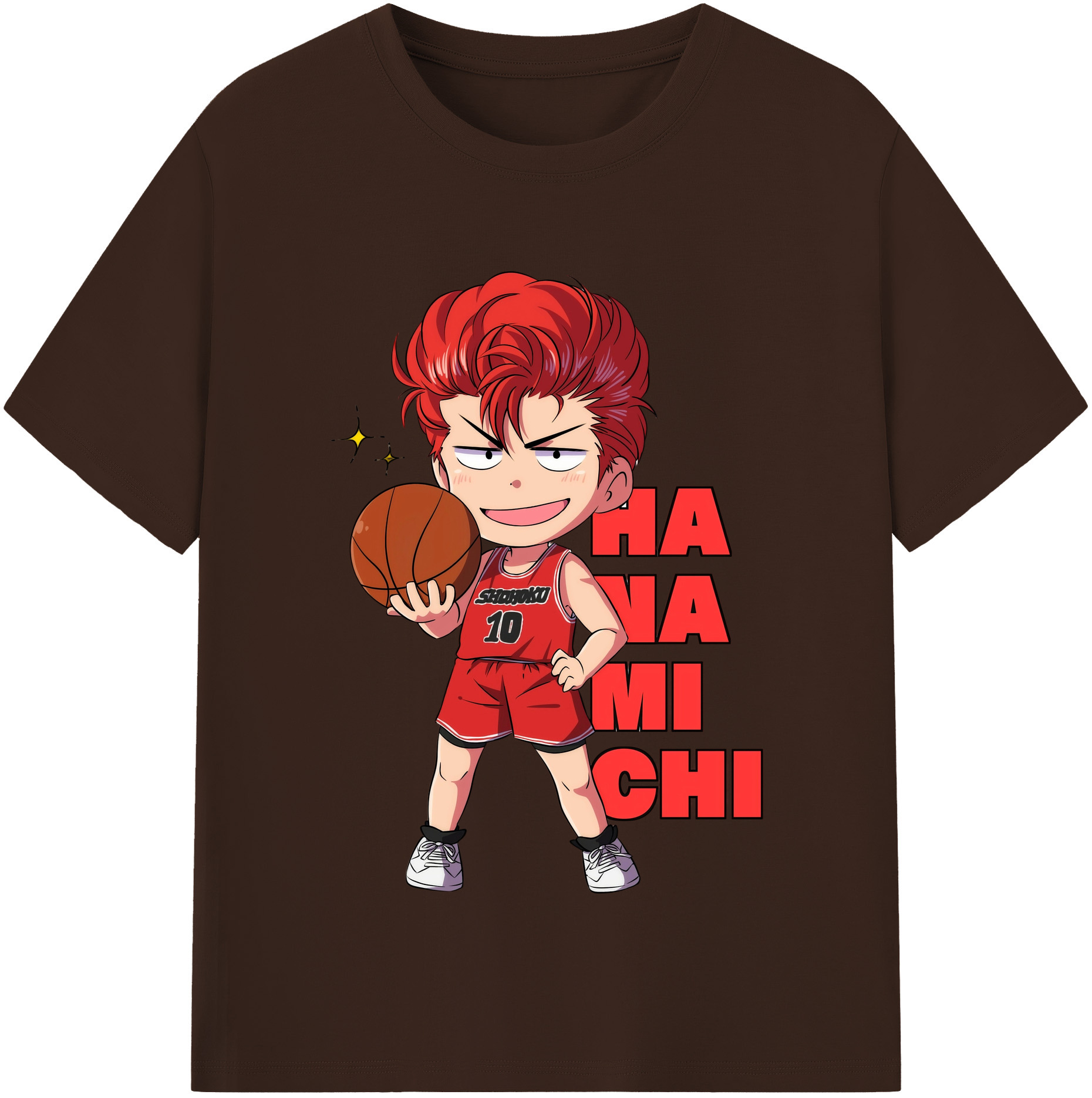 SLAM DUNK／スラムダンク 綿100％半袖Tシャツ（フロントプリント）