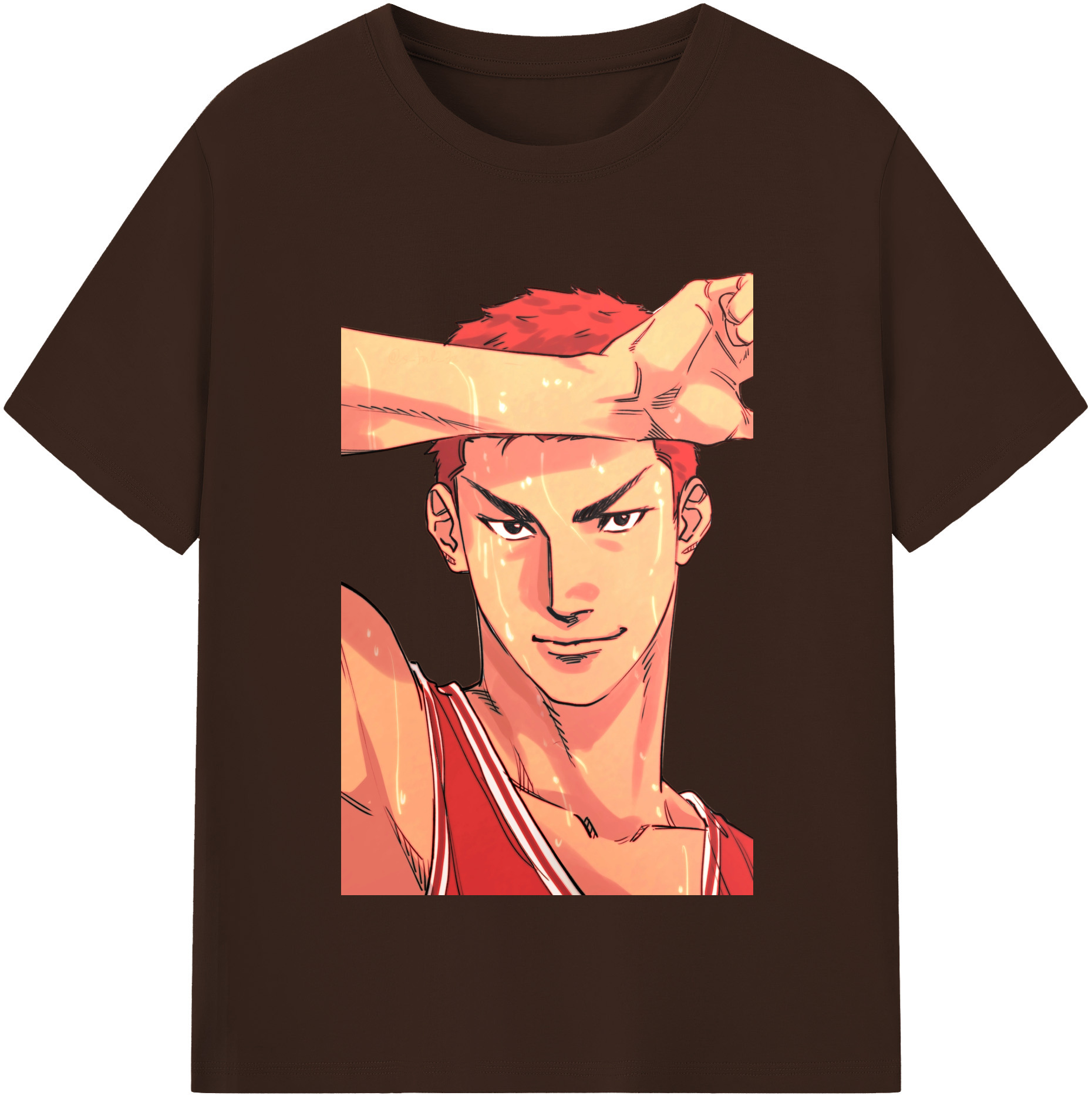 SLAM DUNK／スラムダンク 綿100％半袖Tシャツ（フロントプリント）