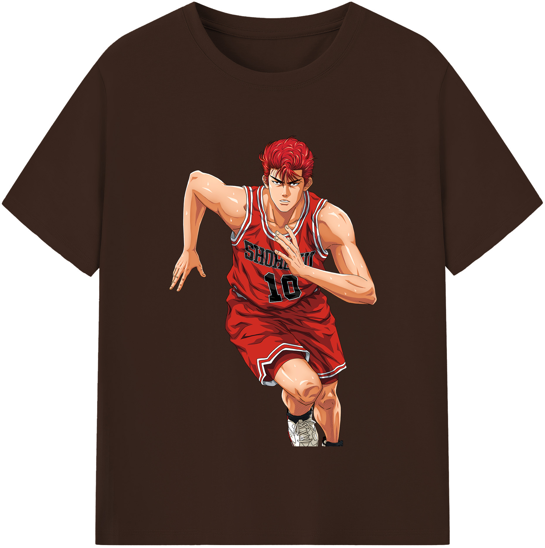 SLAM DUNK／スラムダンク 綿100％半袖Tシャツ（フロントプリント）