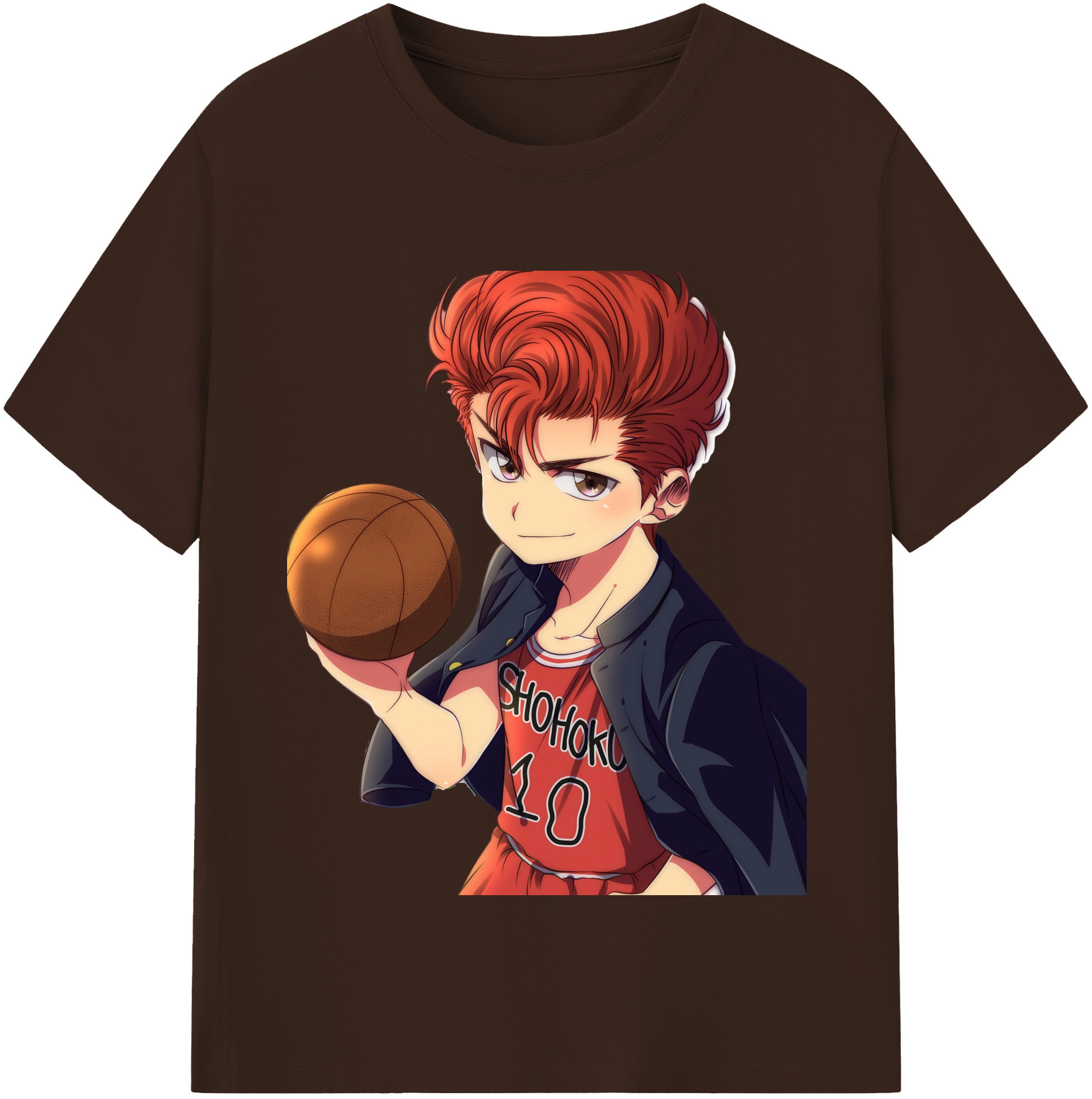 SLAM DUNK／スラムダンク 綿100％半袖Tシャツ（フロントプリント）