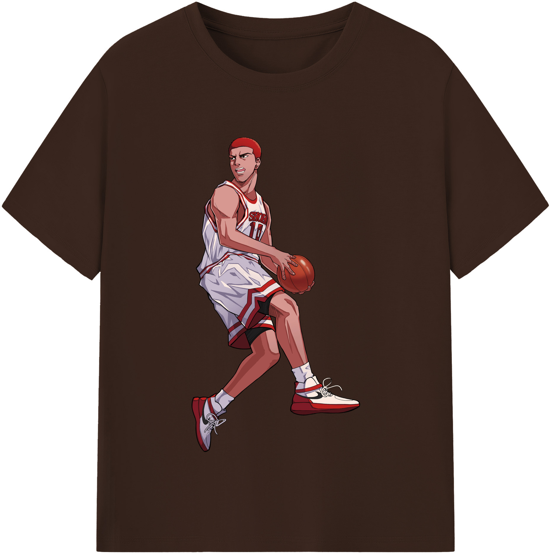 SLAM DUNK／スラムダンク 綿100％半袖Tシャツ（フロントプリント）