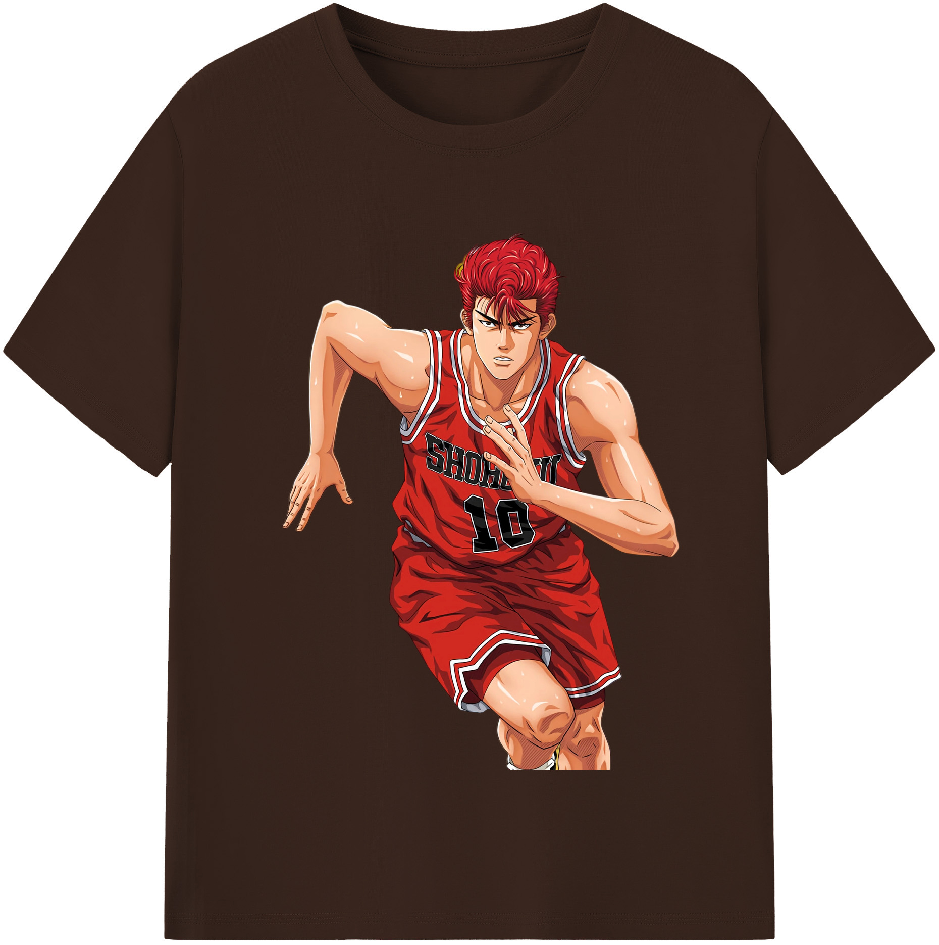 SLAM DUNK／スラムダンク 綿100％半袖Tシャツ（フロントプリント）